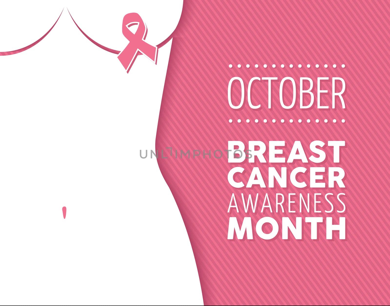 Breast cancer october awareness month campaign poster