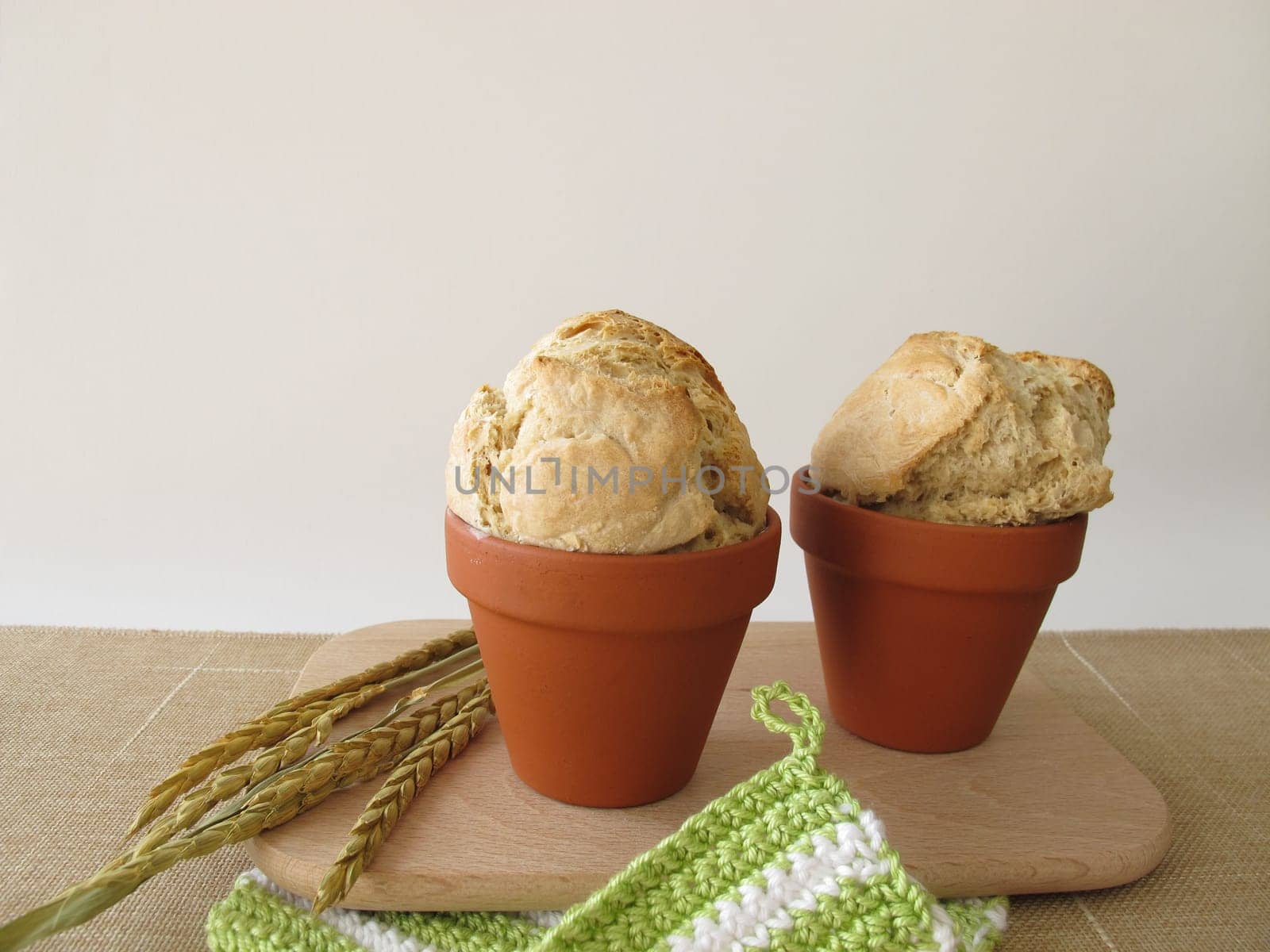 Flower pot bread