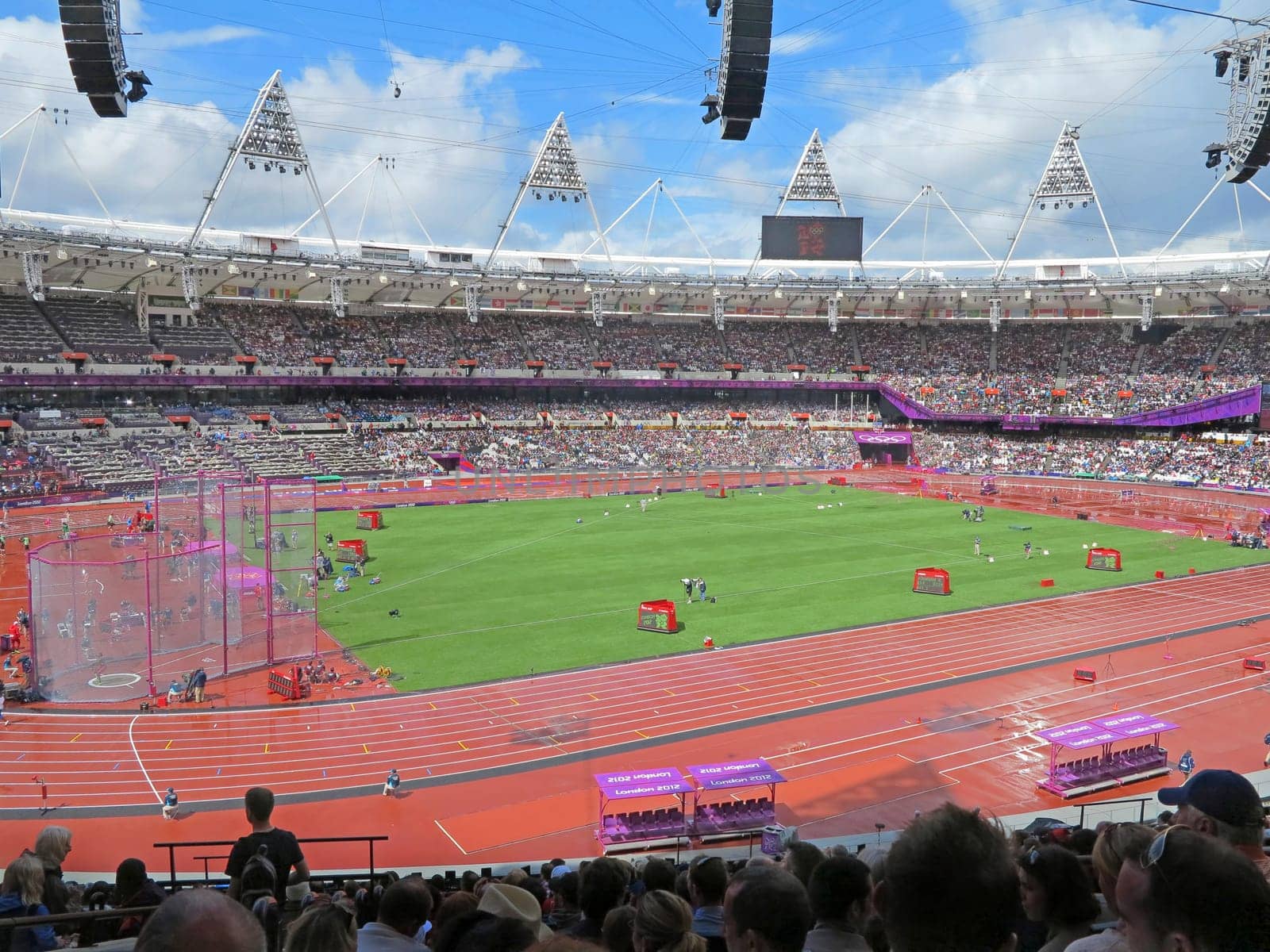LONDON, ENGLAND - August 3, 2012 - Athletics in the Olympic Stadium for the Summer Olympics in London 2012