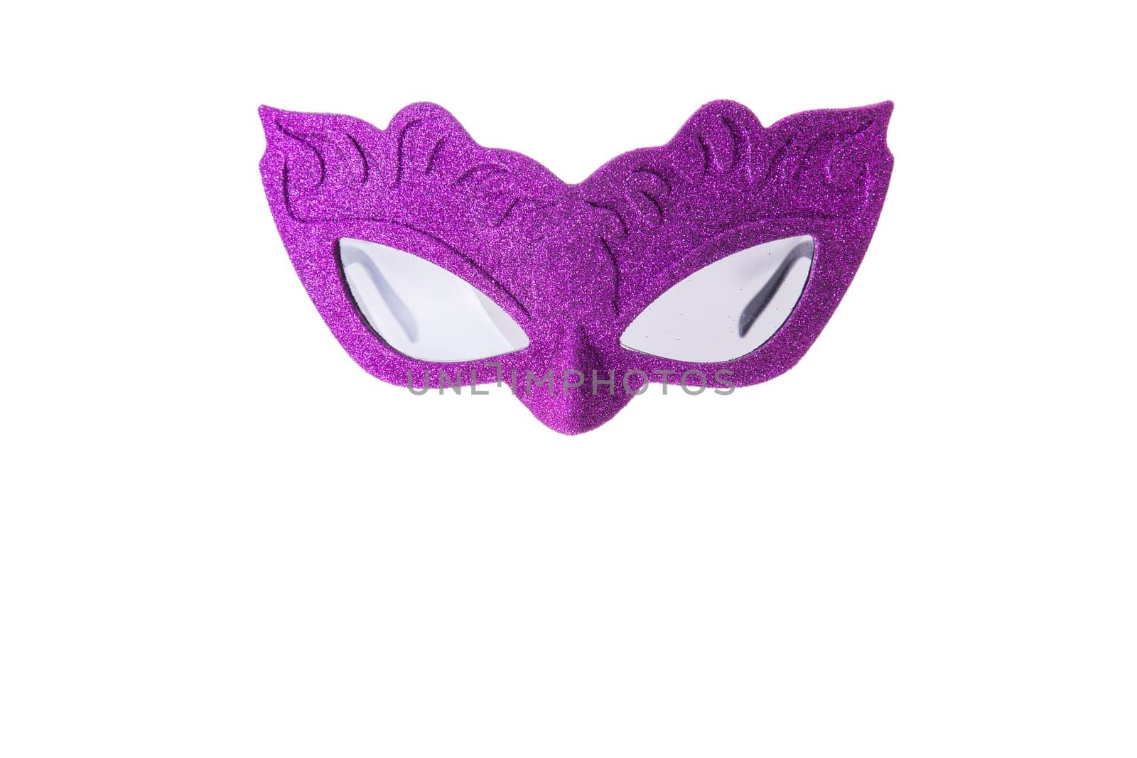 Carnival mask isolated on white background.