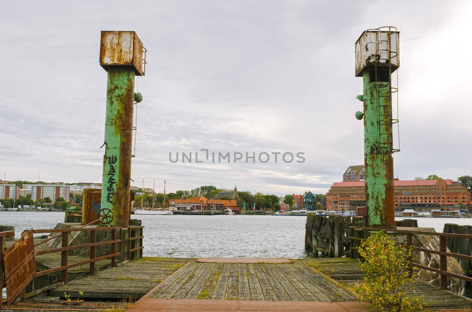 one old Ferry harbour in Gothenburg sweden