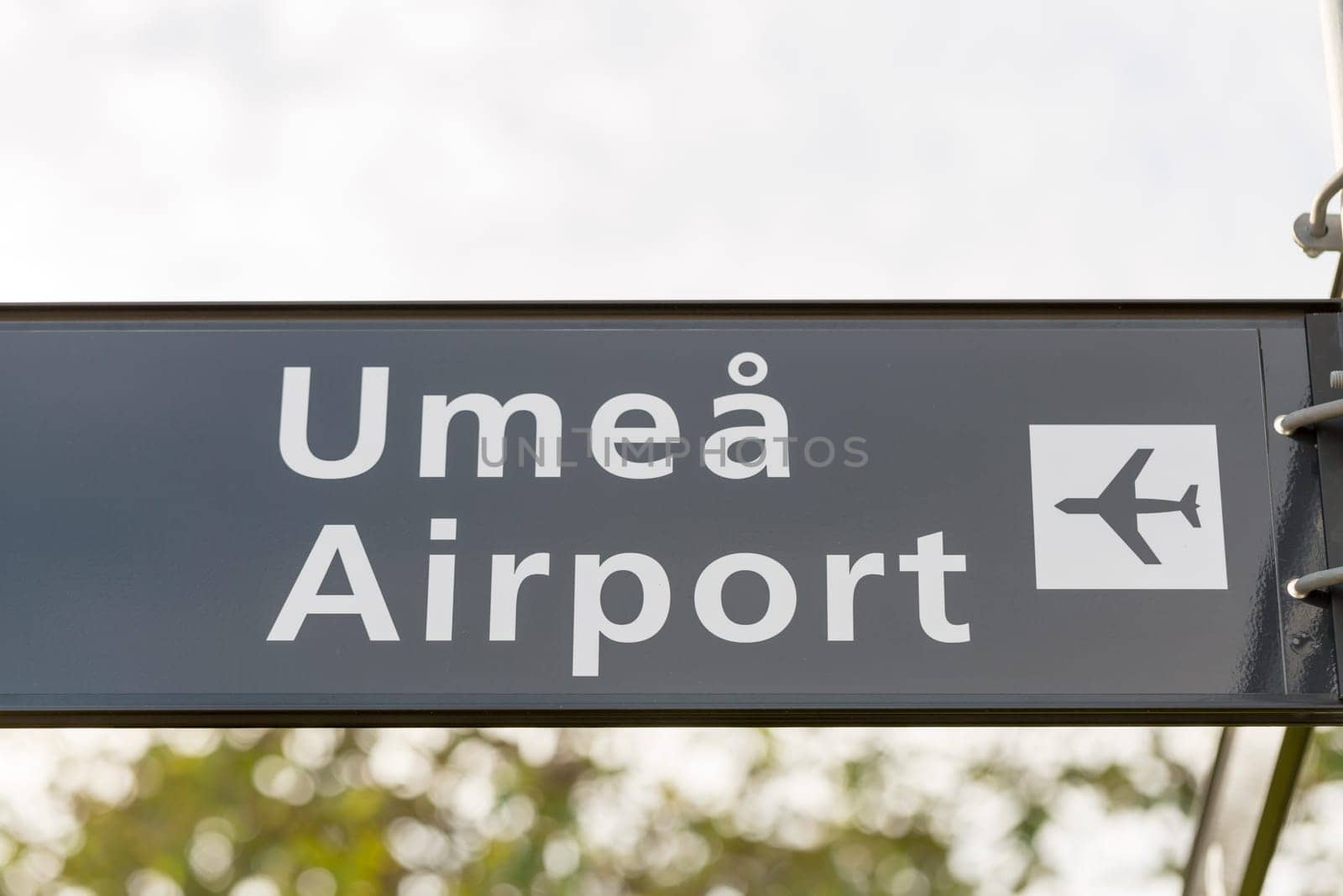 Umeå Airport Direction Sign
