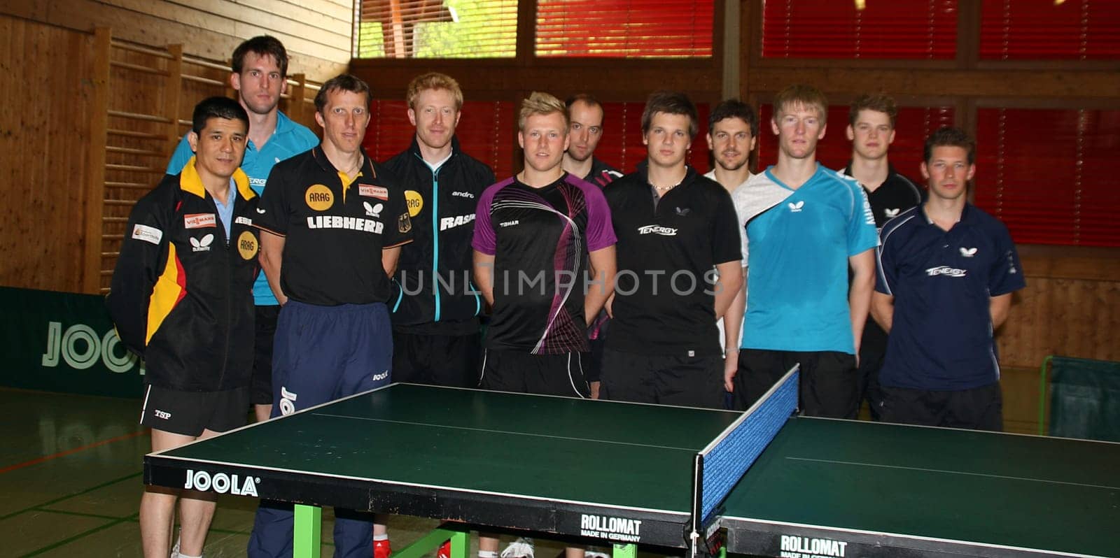 German national table tennis team at Olympic course in Hinterzarten