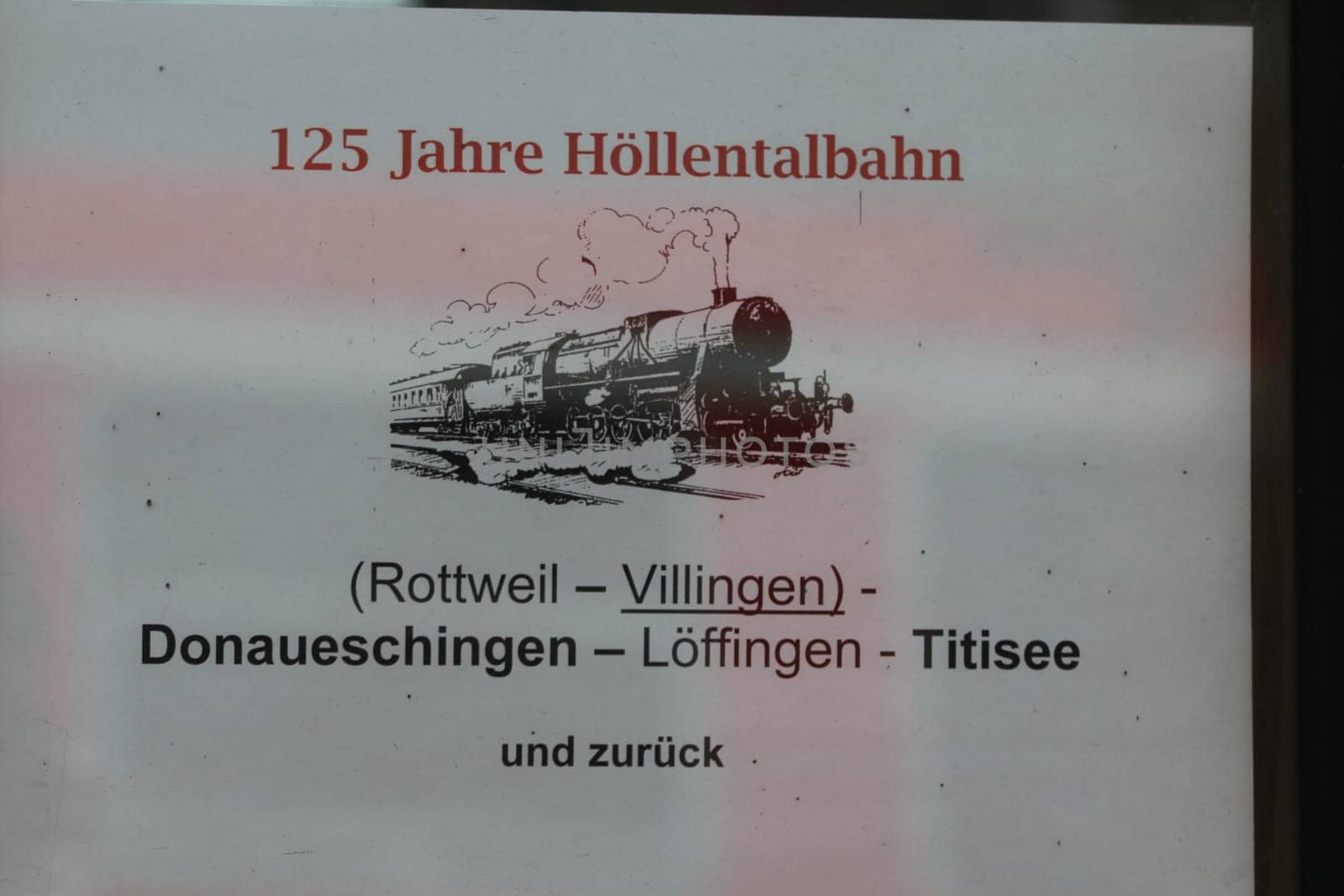 On 24 June 2012,the 125th anniversary of the 'Höllentalbahn' from Freiburg to Titisee was celebrated with a large station festival at Titisee station. Baden-Württemberg Transport Minister Winfried Hermann was also present