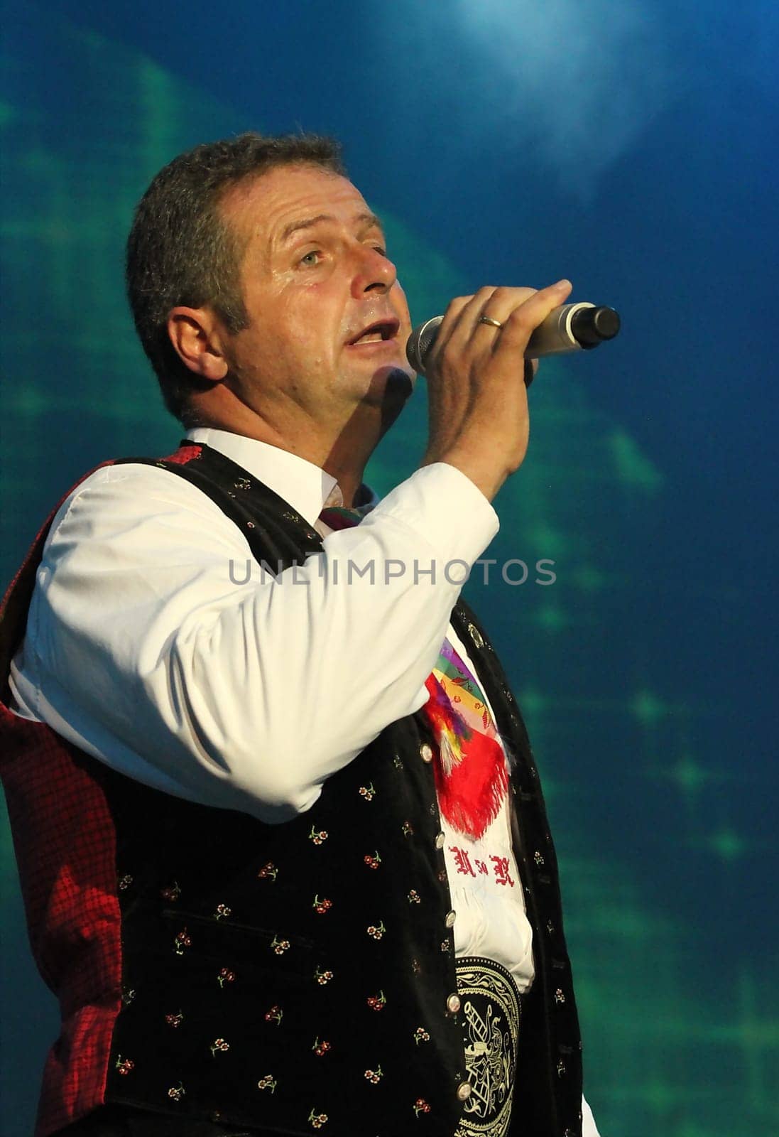 Norbert Rier,frontman of the Kastelruther Spatzen at the 'Spatzen-Fest 2012'