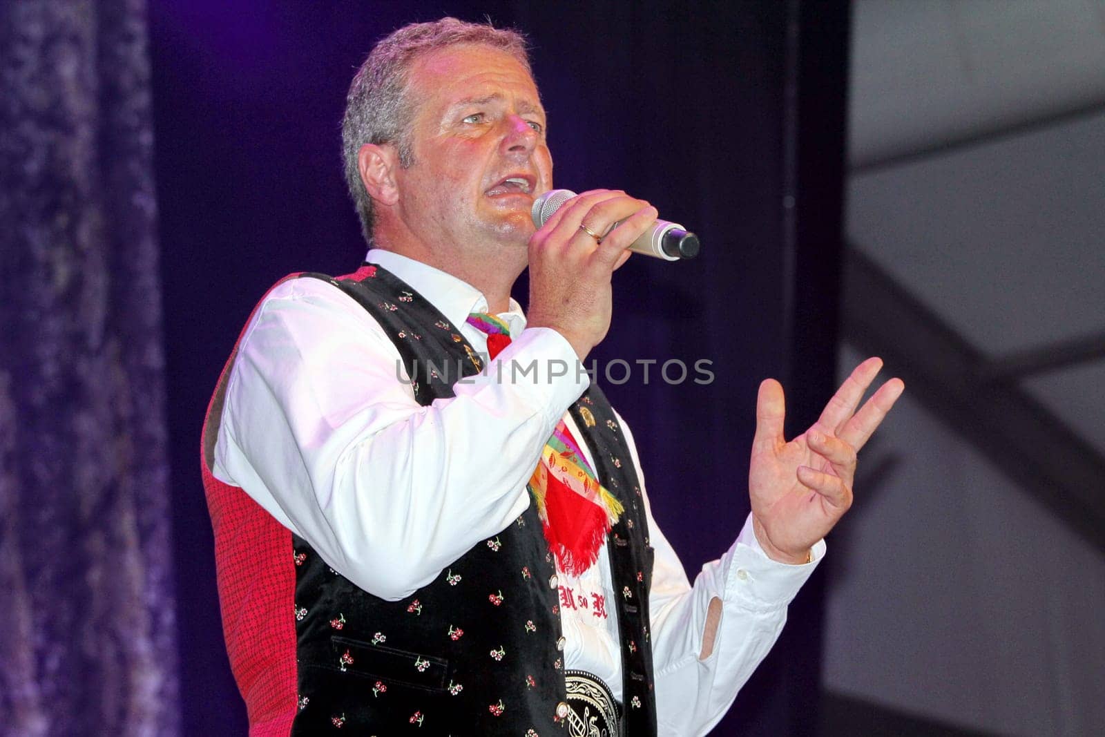 Norbert Rier,singer and frontman of the Kastelruther Spatzen