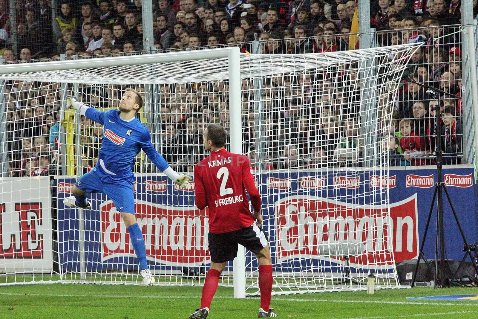 Oliver Baumann,goalkeeper of SC Freiburg