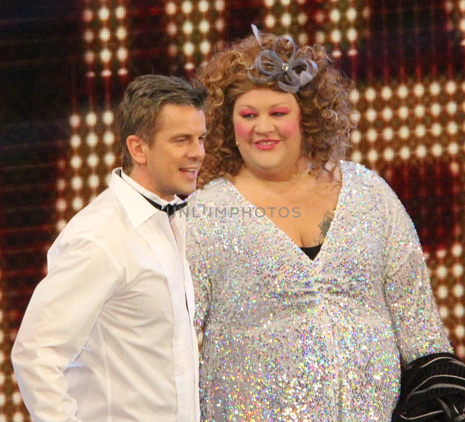 Markus Lanz with Cindy from Marzahn at 'wetten that in Freiburg.