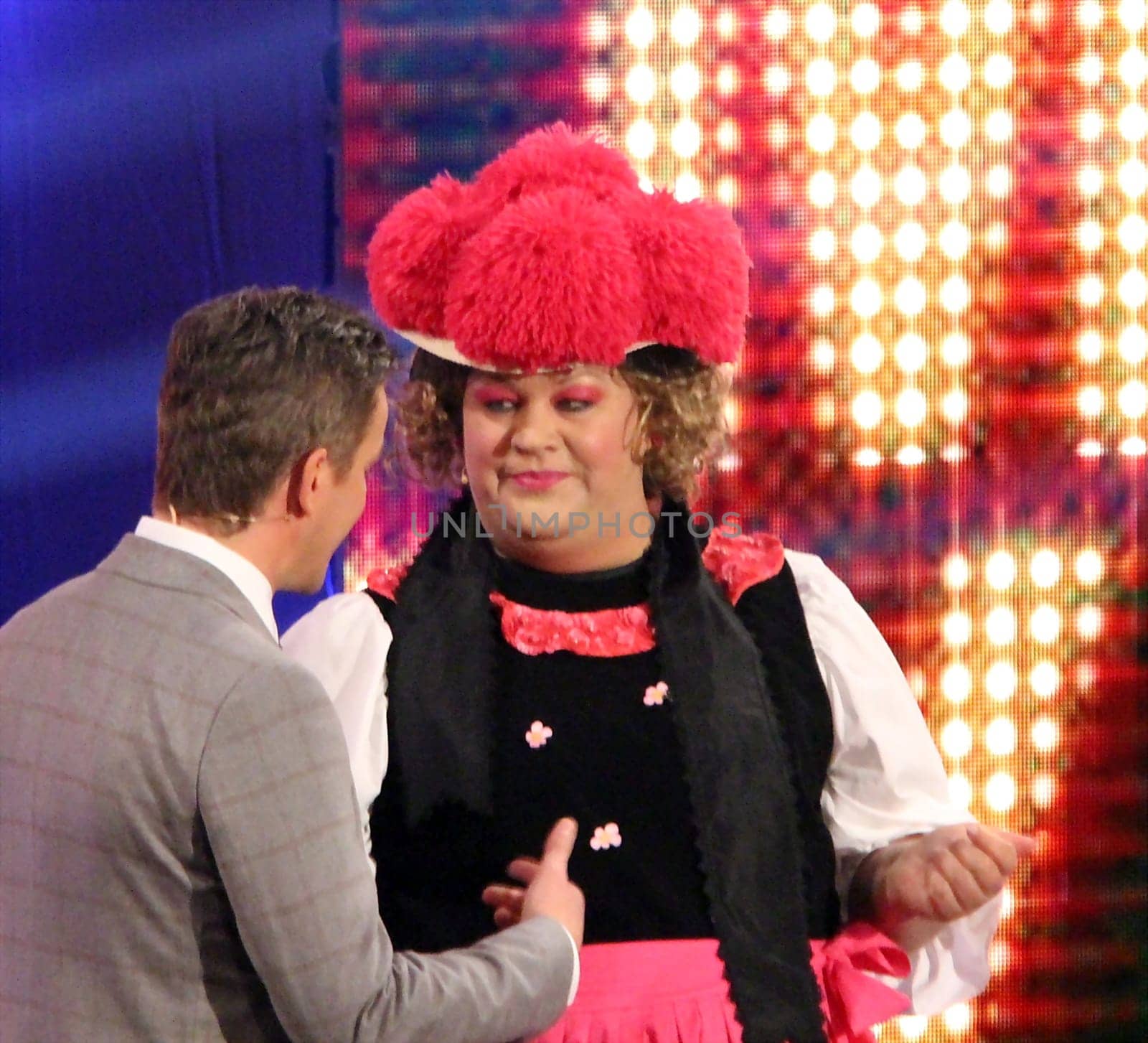 Moderator Markus Lanz with Cindy from Marzahn