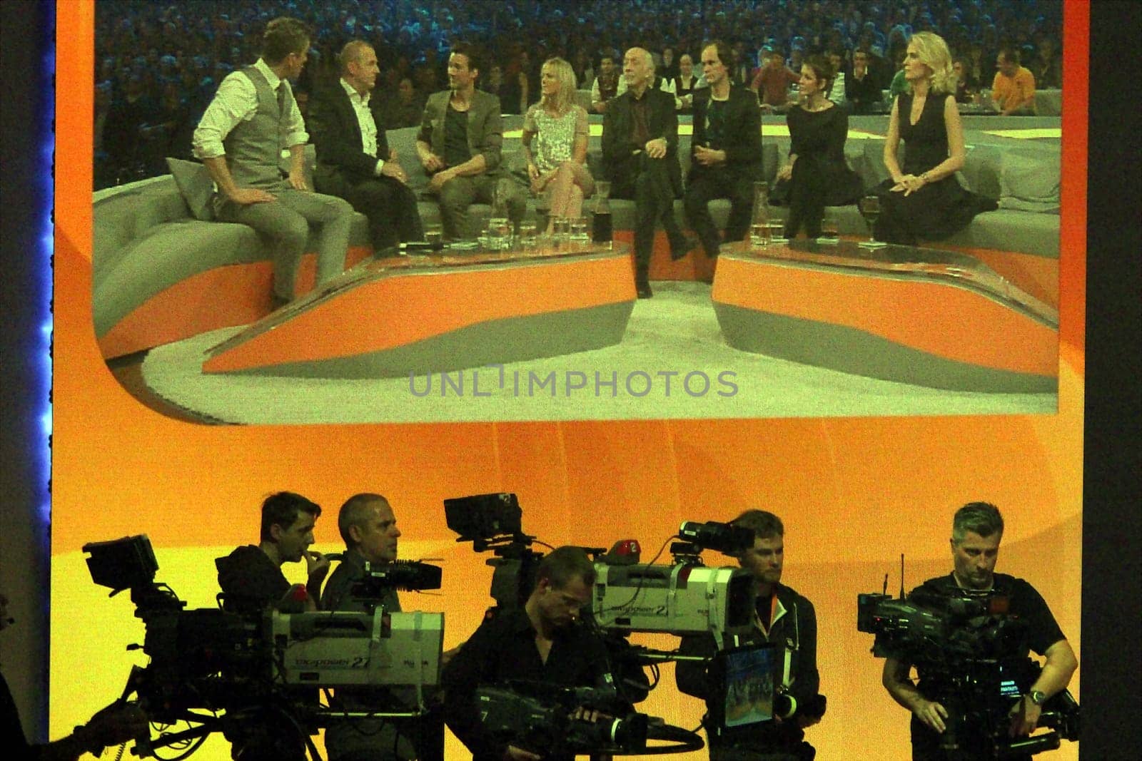 On the couch of 'Bet that...?' - many cameras produce the TV image