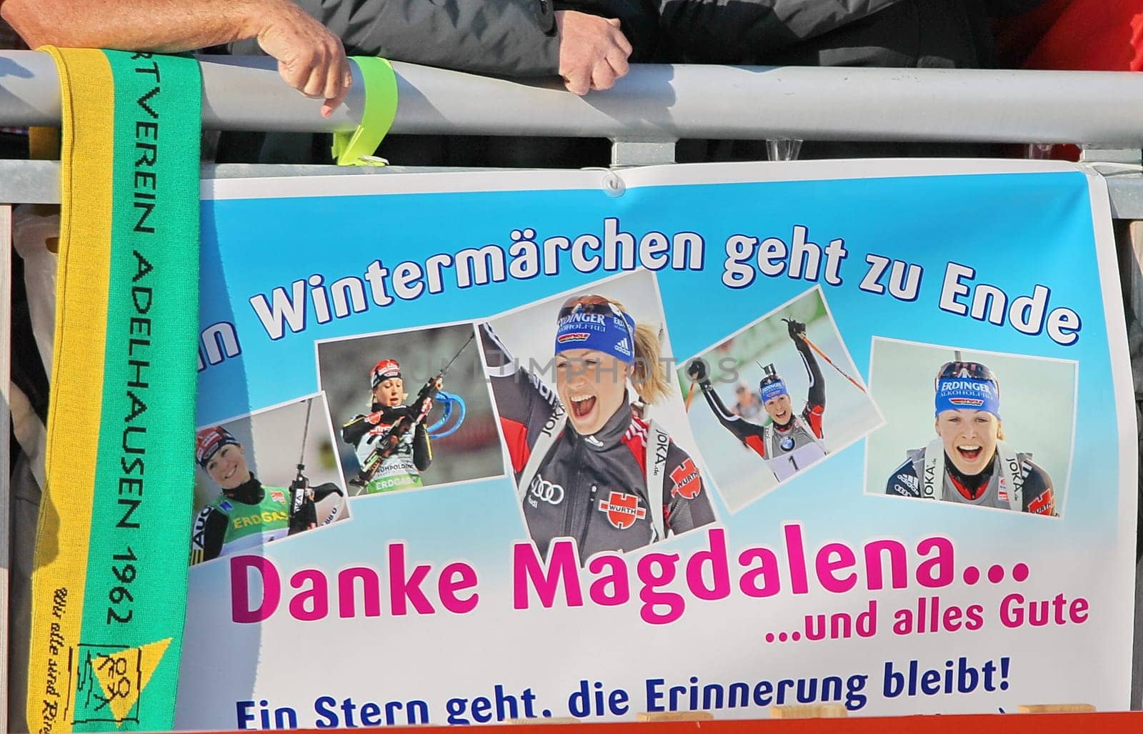 Fans say THANK YOU to the great sportswoman Magdalena Neuner