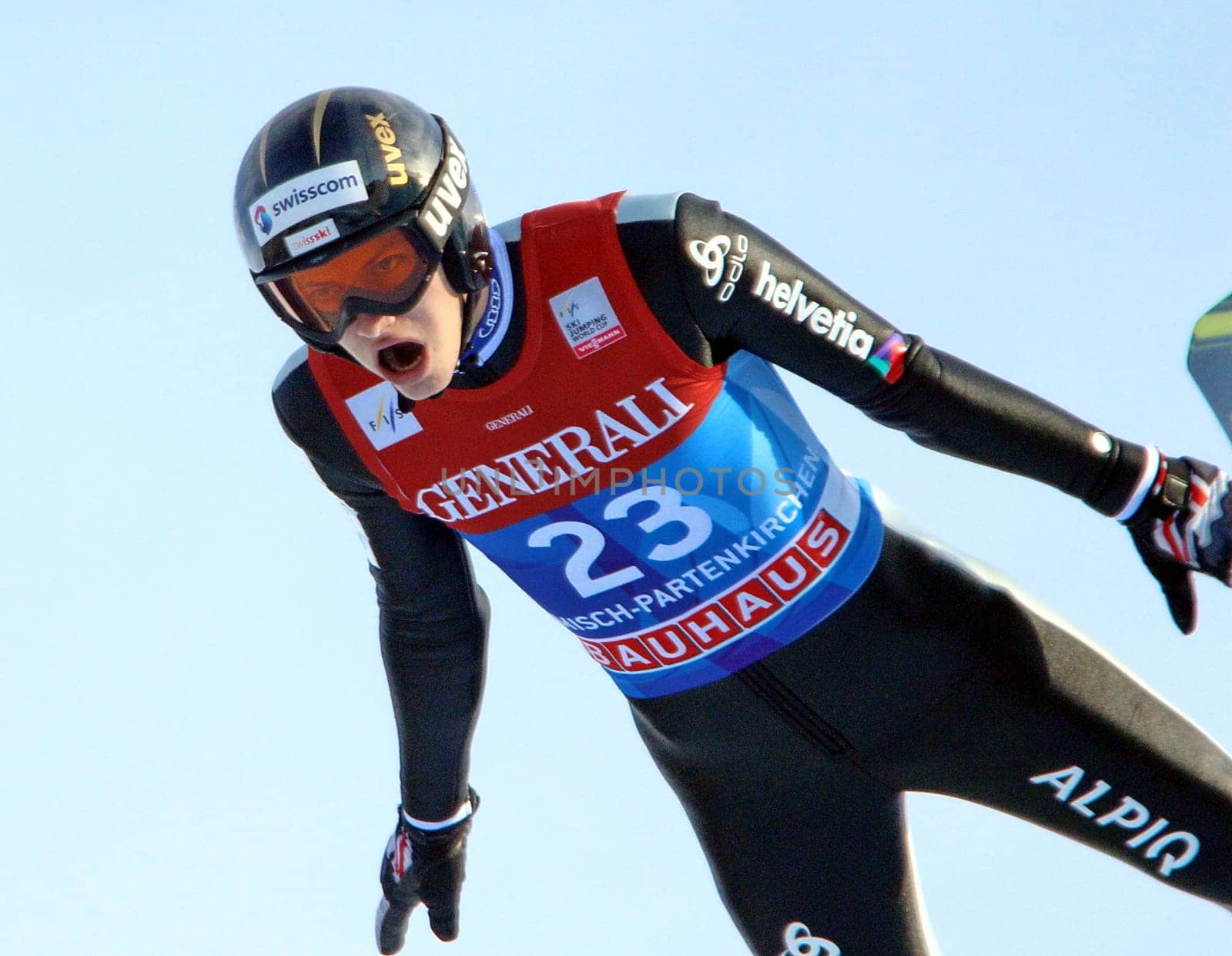 Gregor Deschwanden,Switzerland,at qualification in Garmisch-Partenkirchen