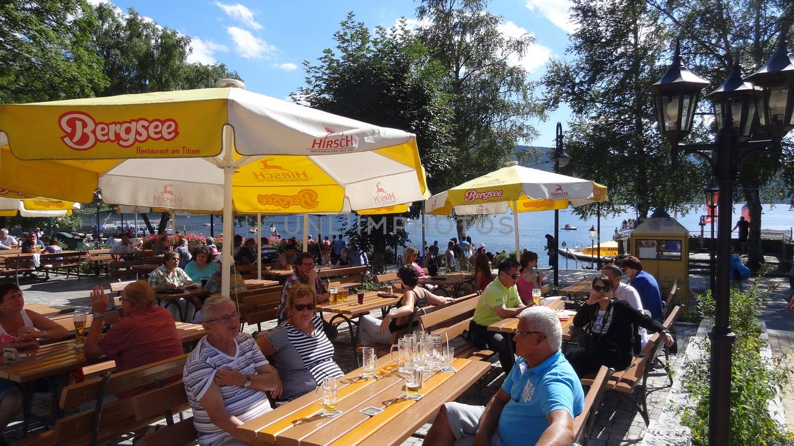 View over the beer garden to the Titisee. In the month of August,the restaurants on the 'Gold Coast' enjoyed a pleasing tourism response.
