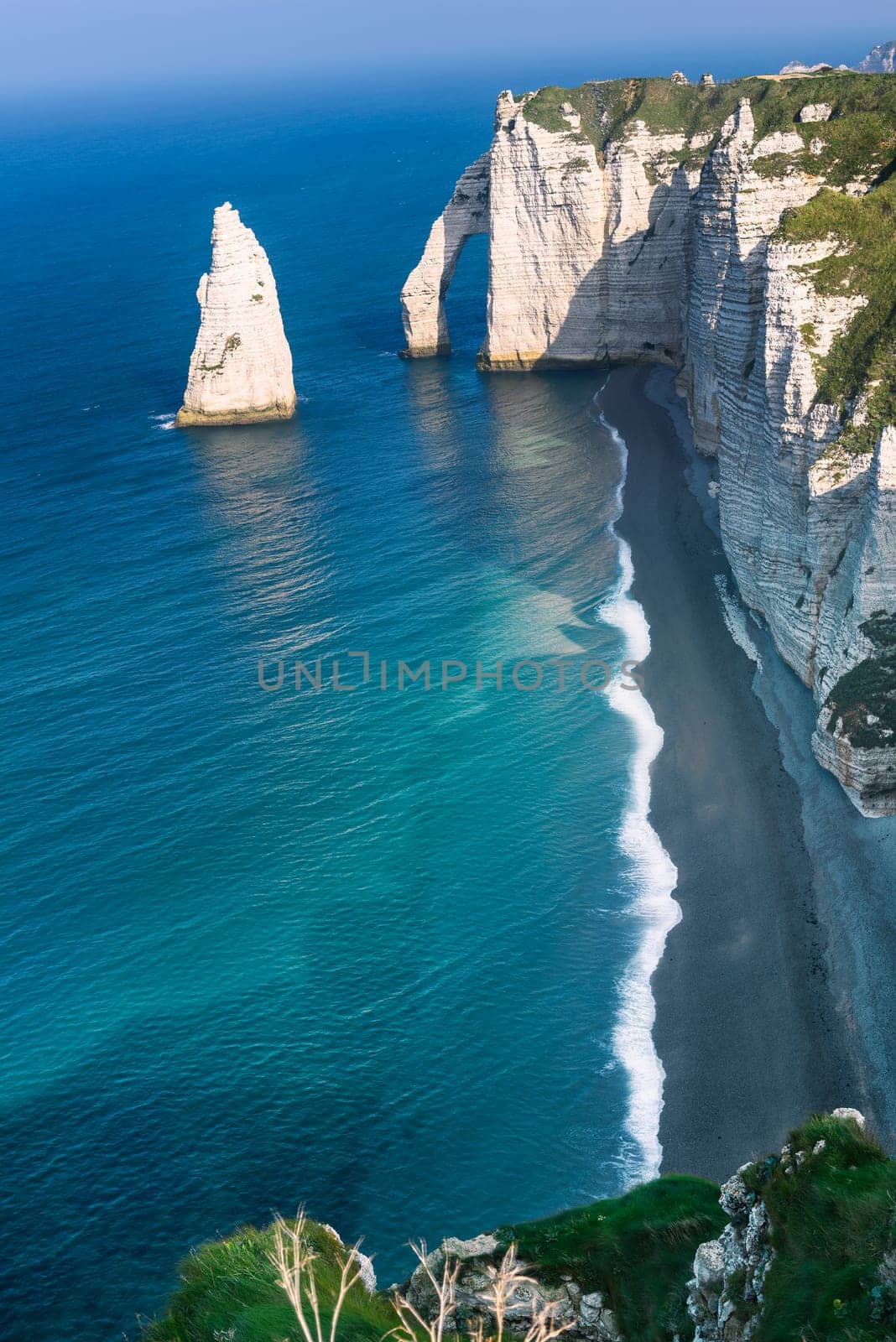 Falaise d'Amont cliff at Etretat, Normandy, France