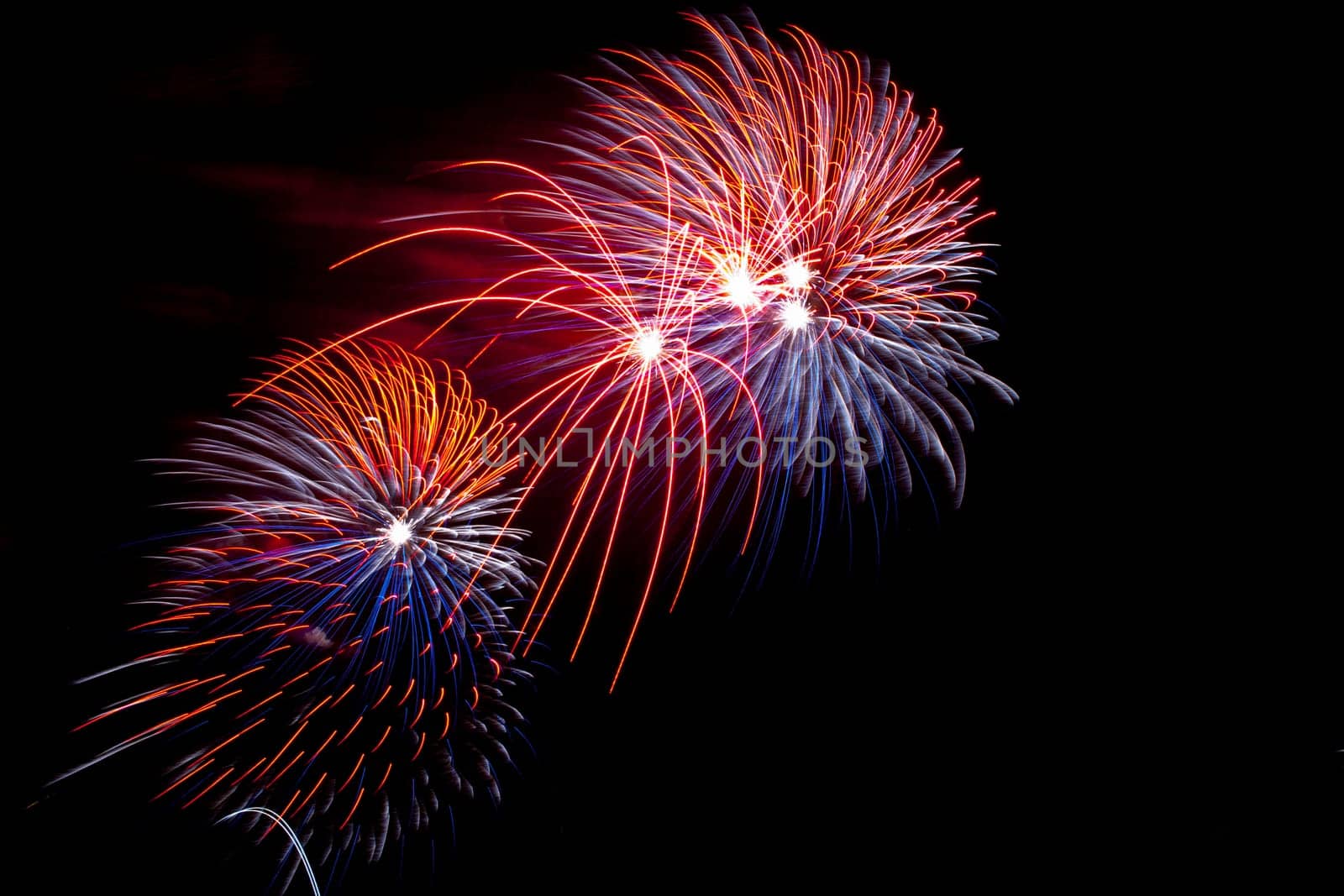 People observing the Puente de Palmas fireworks at San Juan festivity night