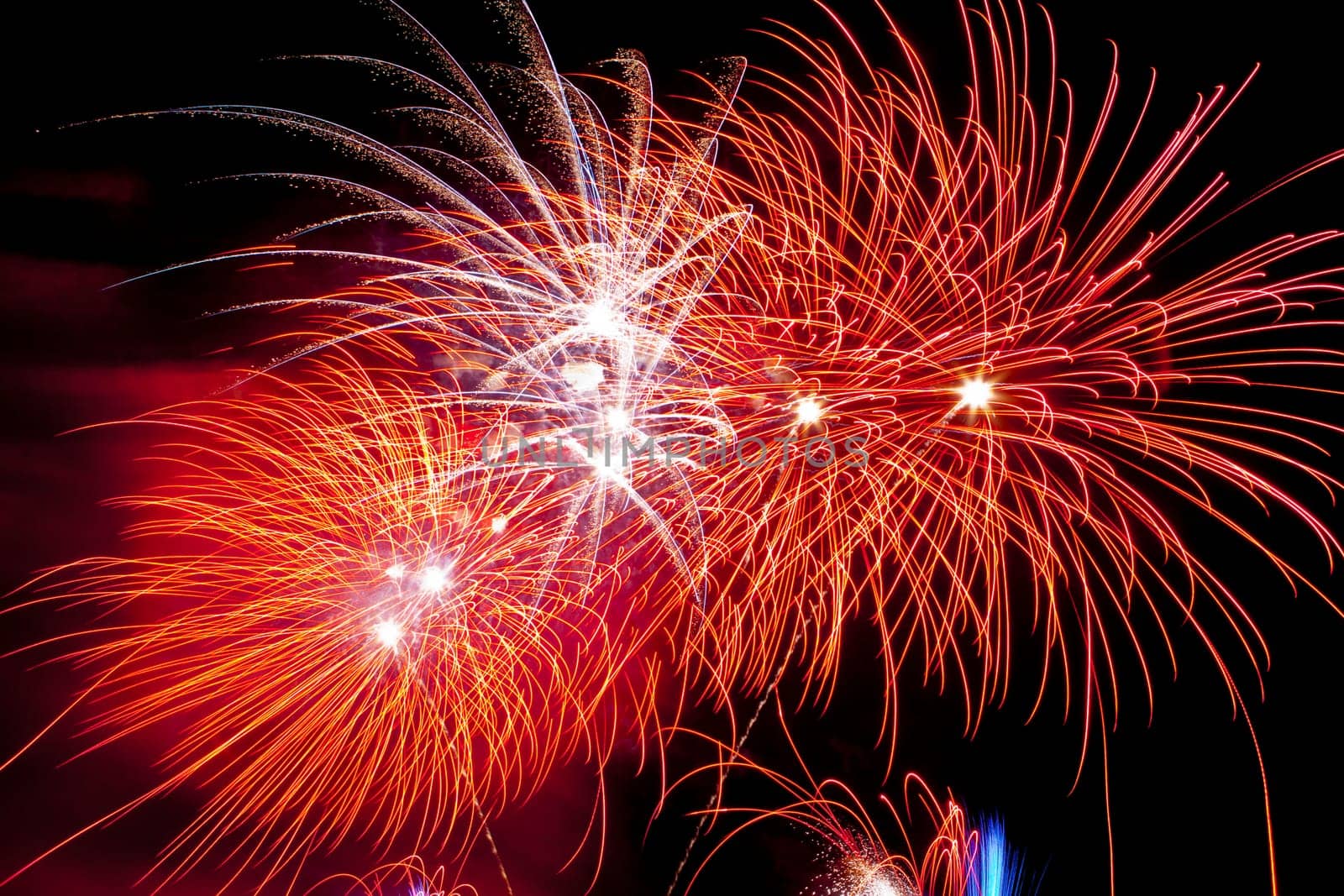 People observing the Puente de Palmas fireworks at San Juan festivity night
