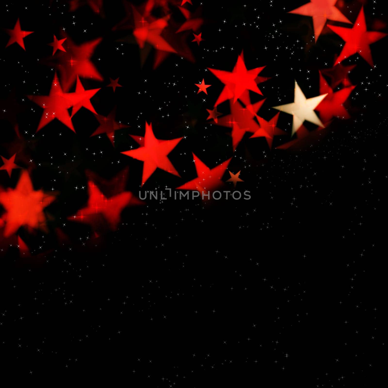 Map with red stars