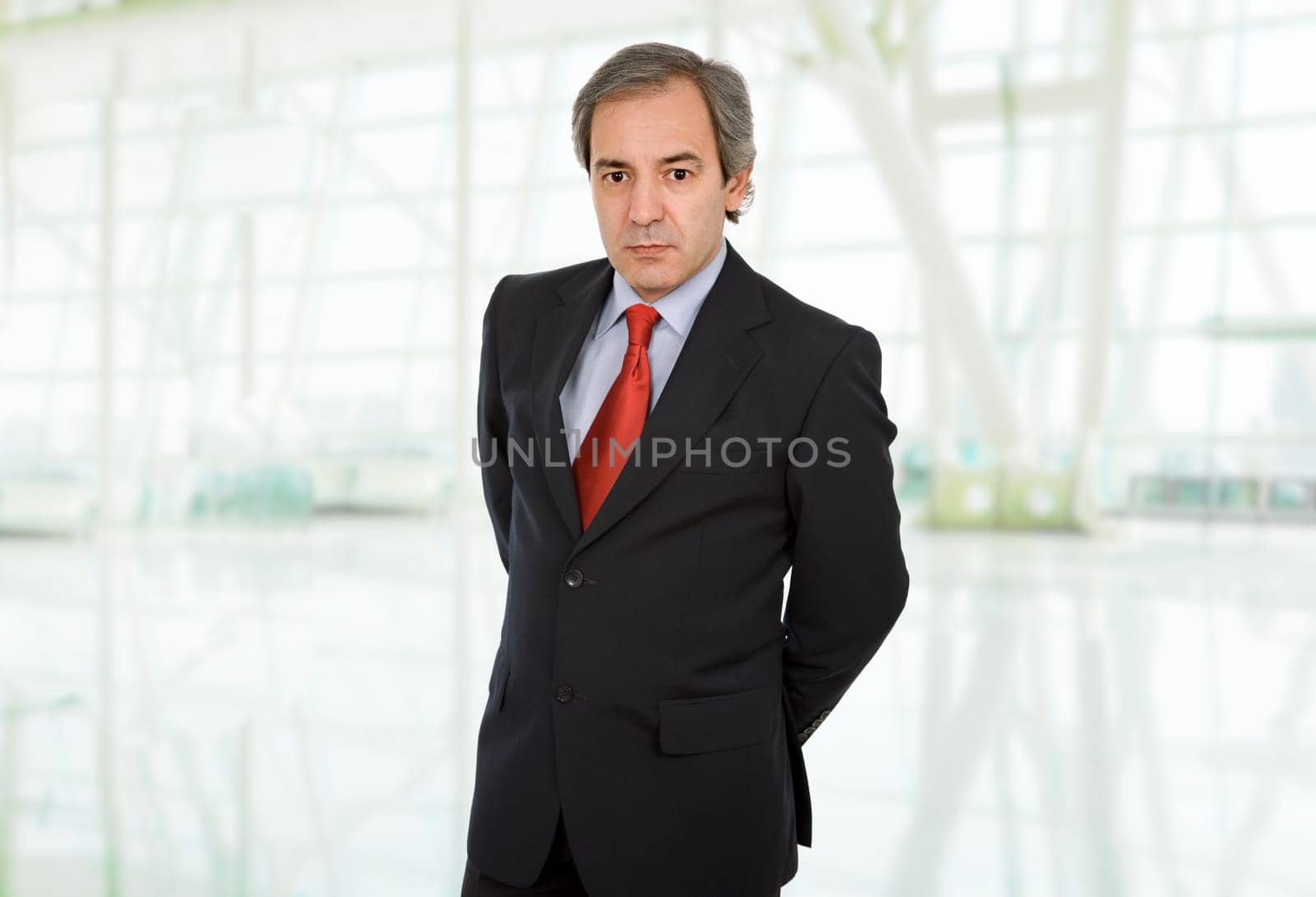 mature business man portrait at the office