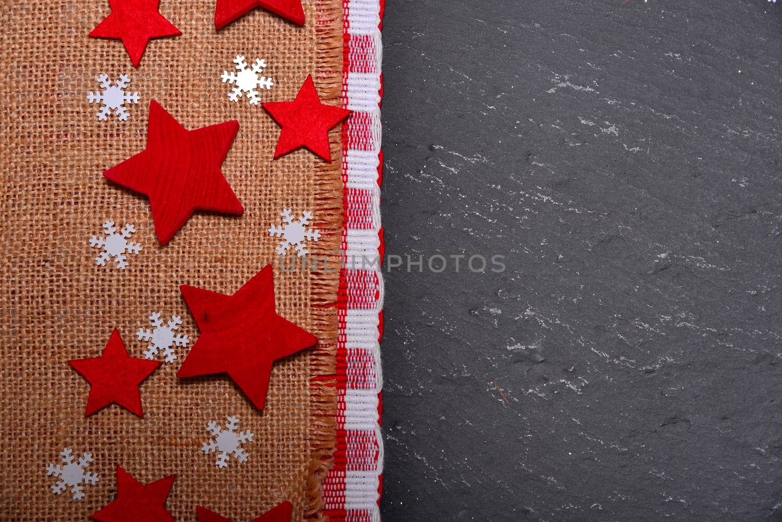 Christmas Background with Stars Slate
