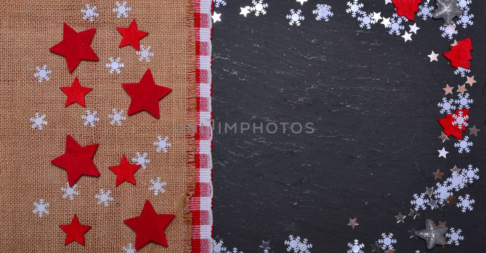 Christmas Background with Stars Slate