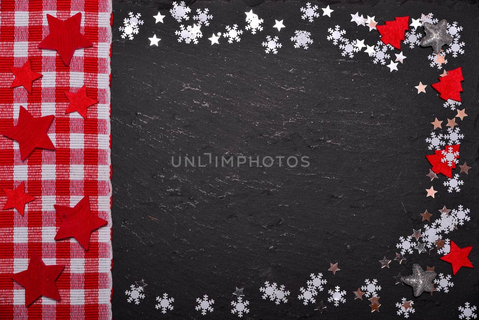 christmas background with stars slate