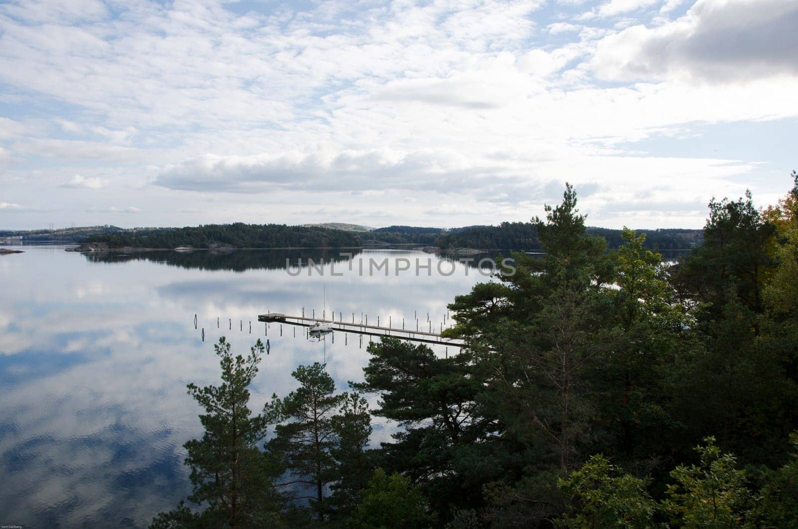 beutiful swedish westcoast idyllic and the sea is calm