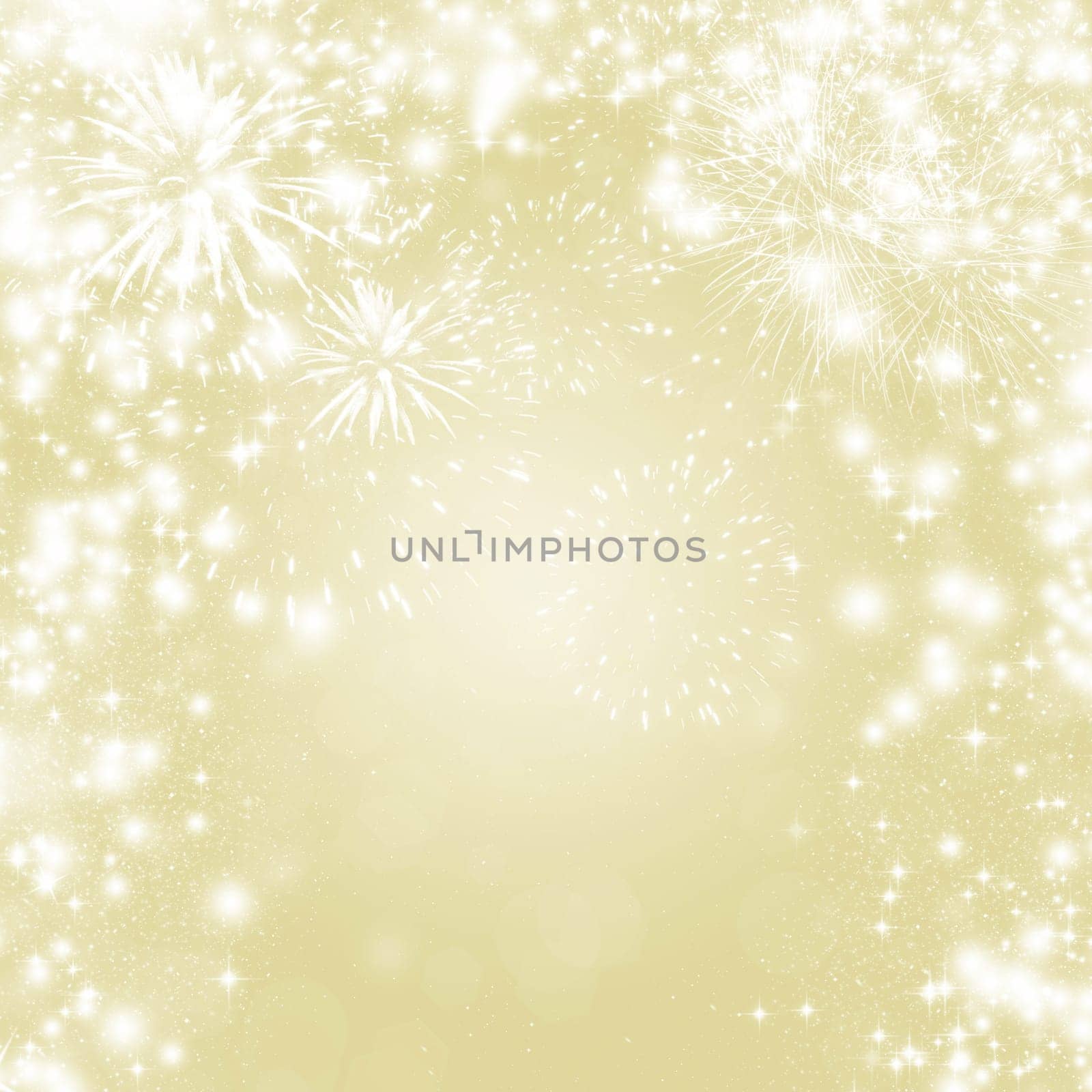 Fireworks at New Year and copy space