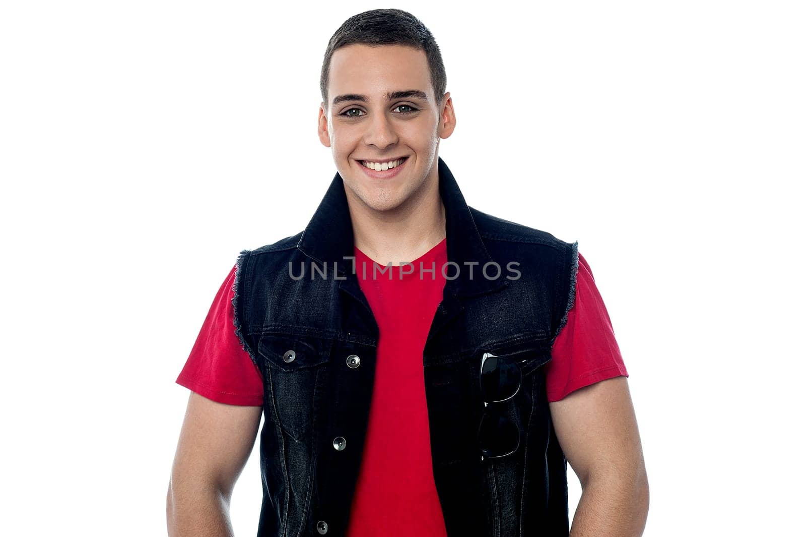 Trendy fashionable young boy