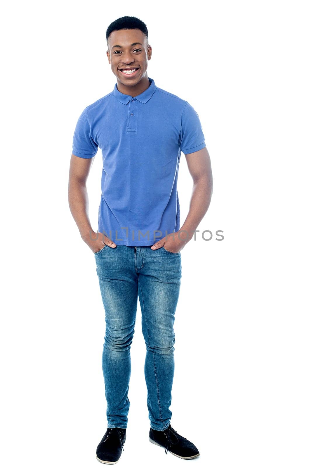 Trendy guy isolated over white background