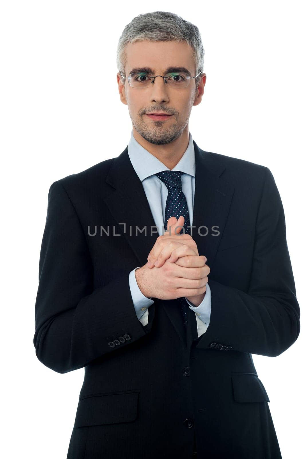 Young entrepreneur isolated on white