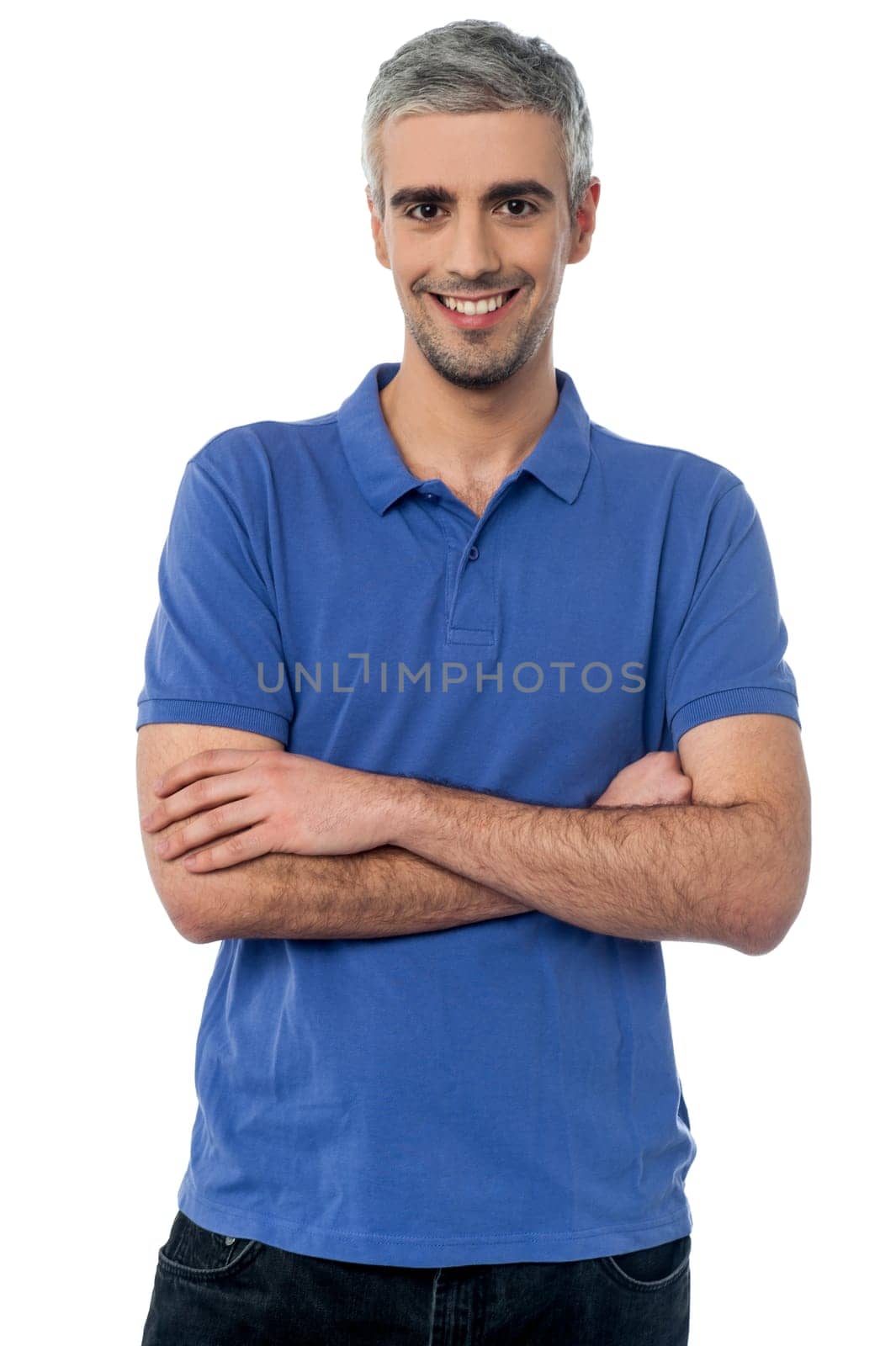 Handsome young man posing in casuals