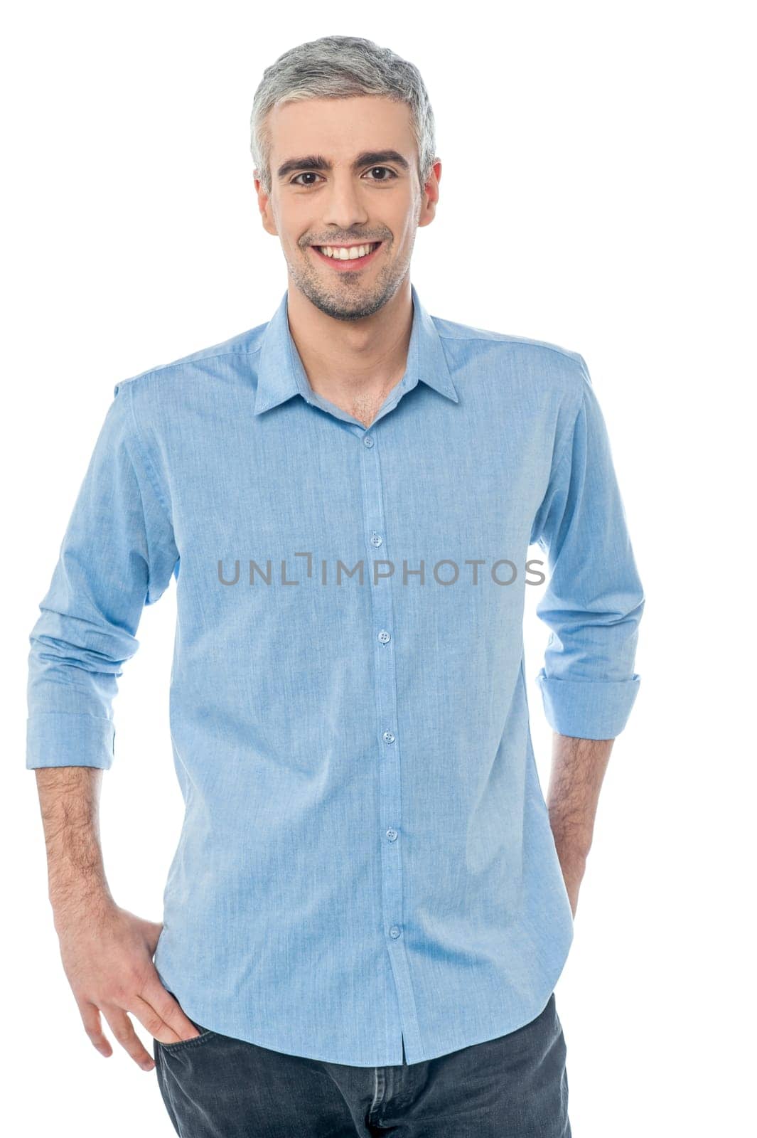 Young handsome guy in casual wear