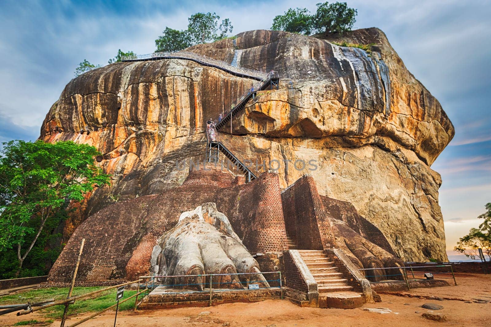 World Heritage Site Sgiriya or Lion rock. Panorama