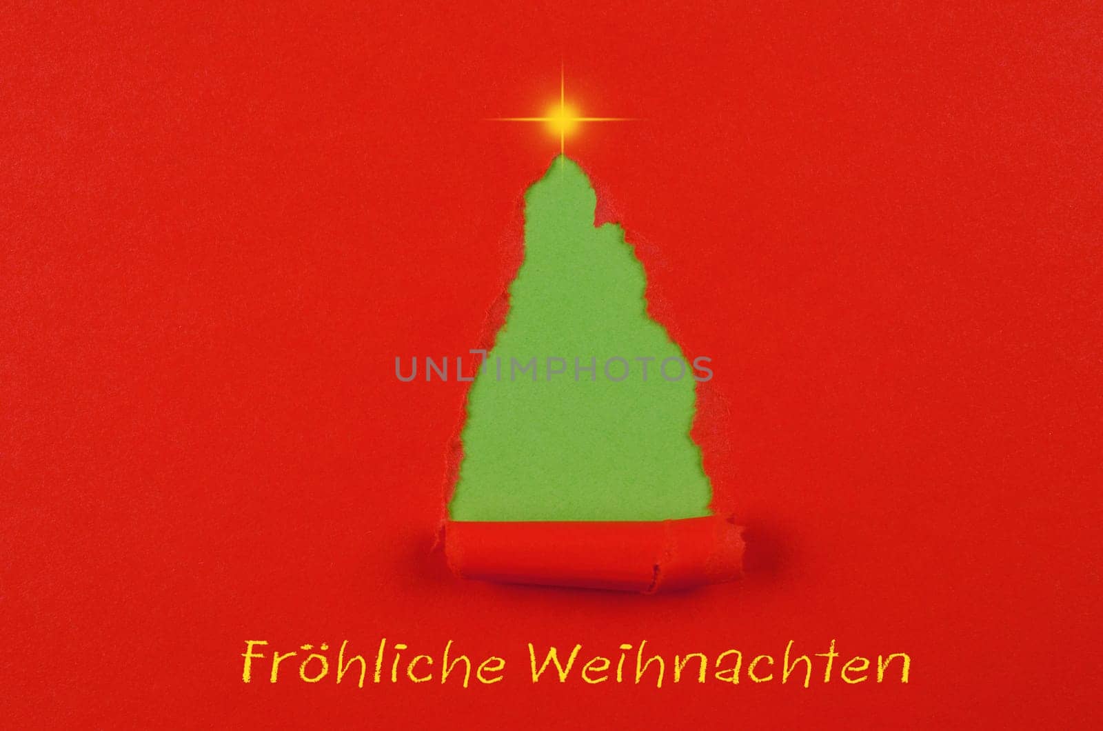 German Merry Christmas card