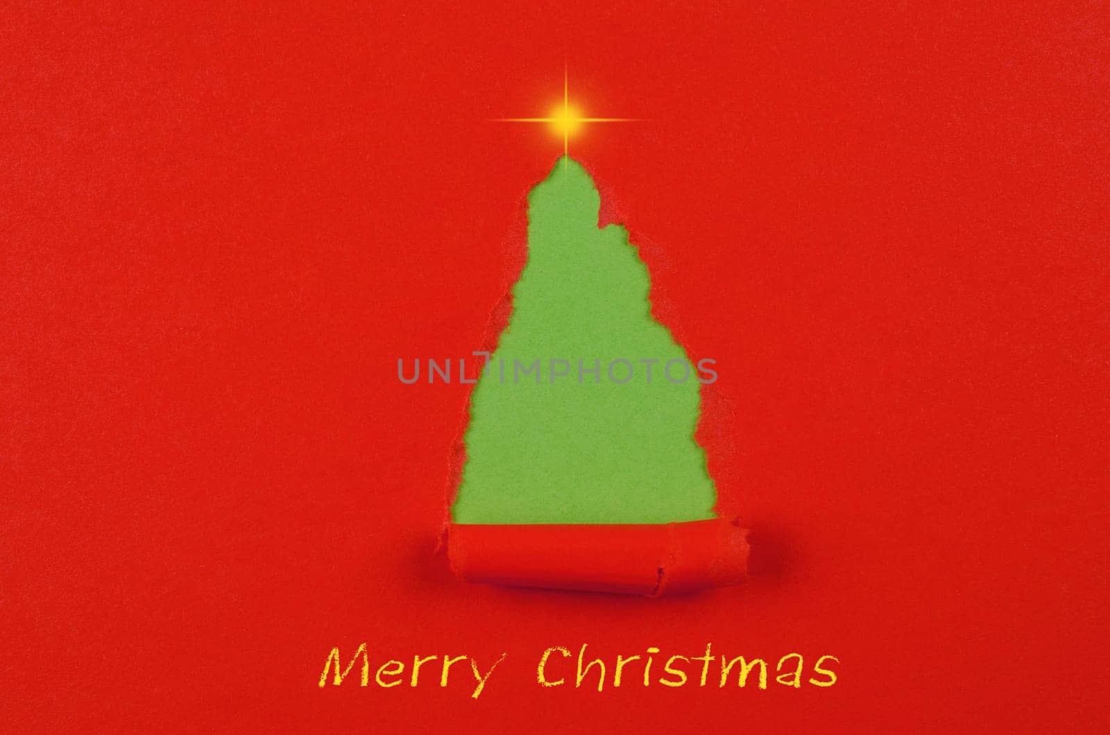 Christmas background with a Christmas tree