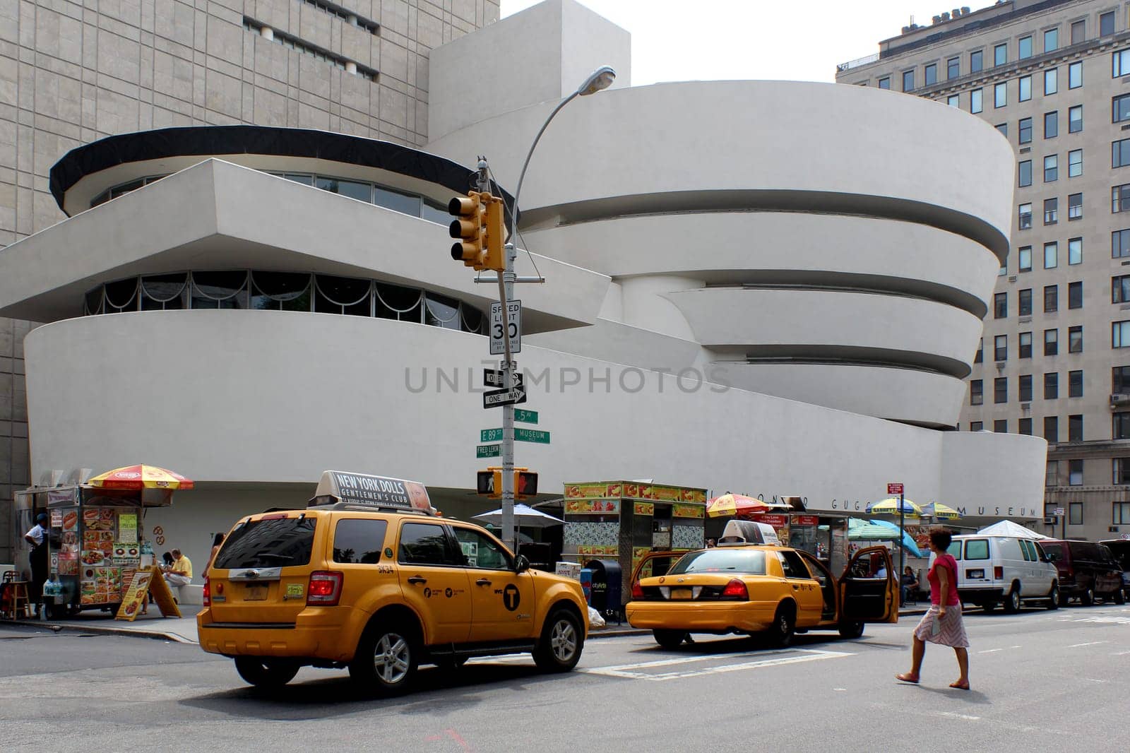 NEW YORK - SEPTEMBER 01: The Solomon R. Guggenheim Museum of modern and contemporary art, located in Manhattan, on September 01, 2013, in New York City, USA. Designed by Frank Lloyd Wright.