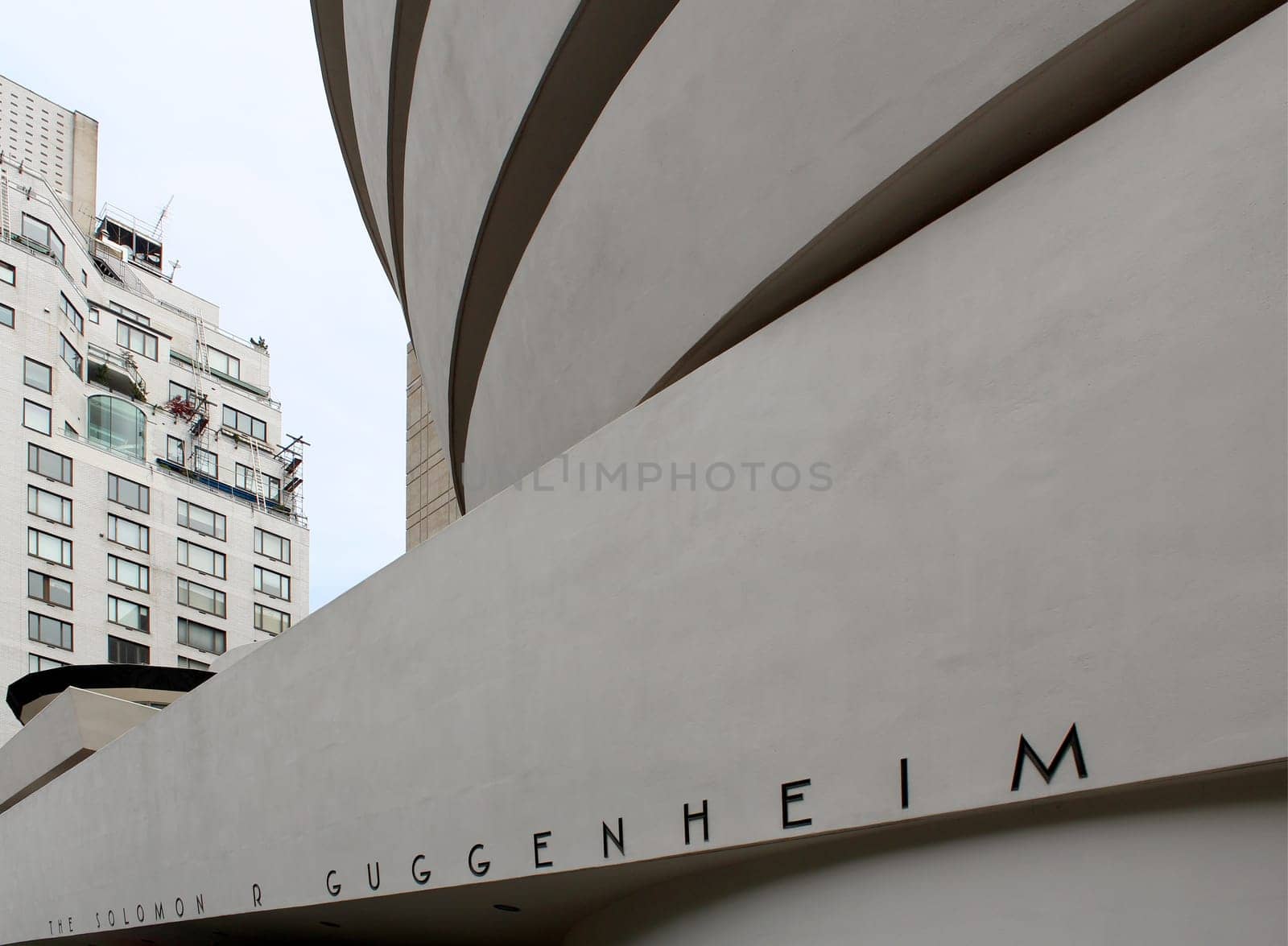 NEW YORK - SEPTEMBER 01: The Solomon R. Guggenheim Museum of modern and contemporary art, located in Manhattan, on September 01, 2013, in New York City, USA. Designed by Frank Lloyd Wright.