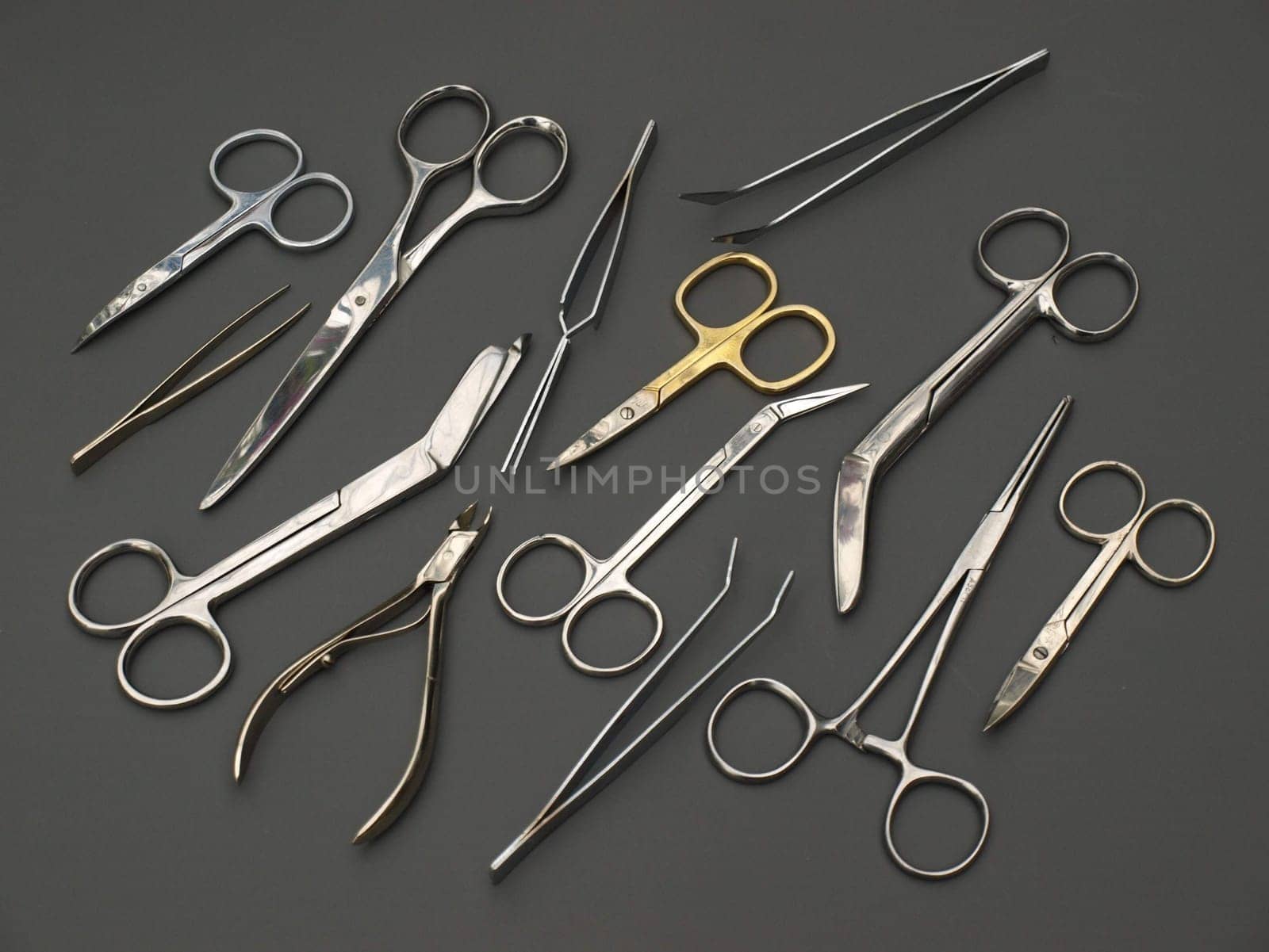 Scissors and tweezers
