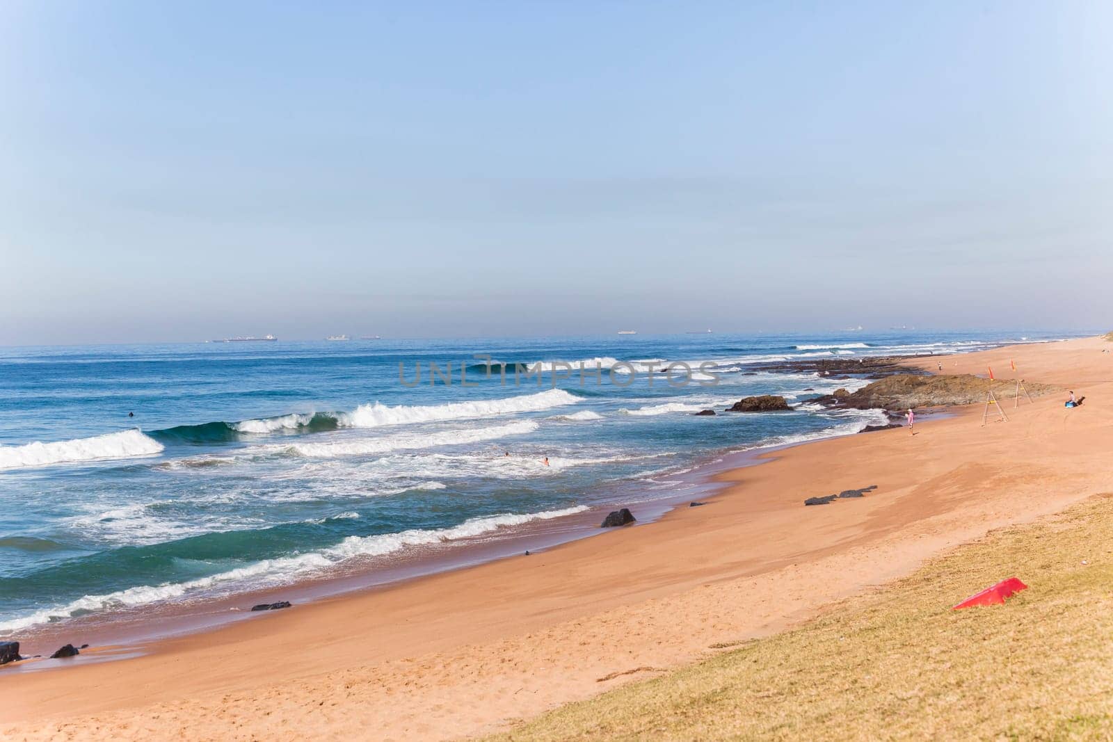 Beach ocean blue waves scenic landscape