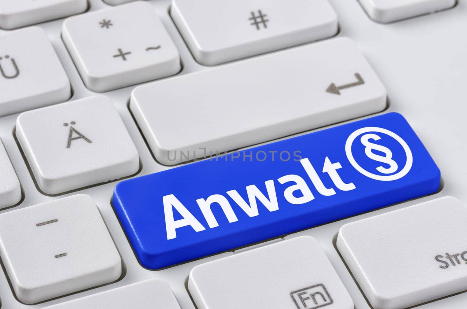 Keyboard with colored key - lawyer
