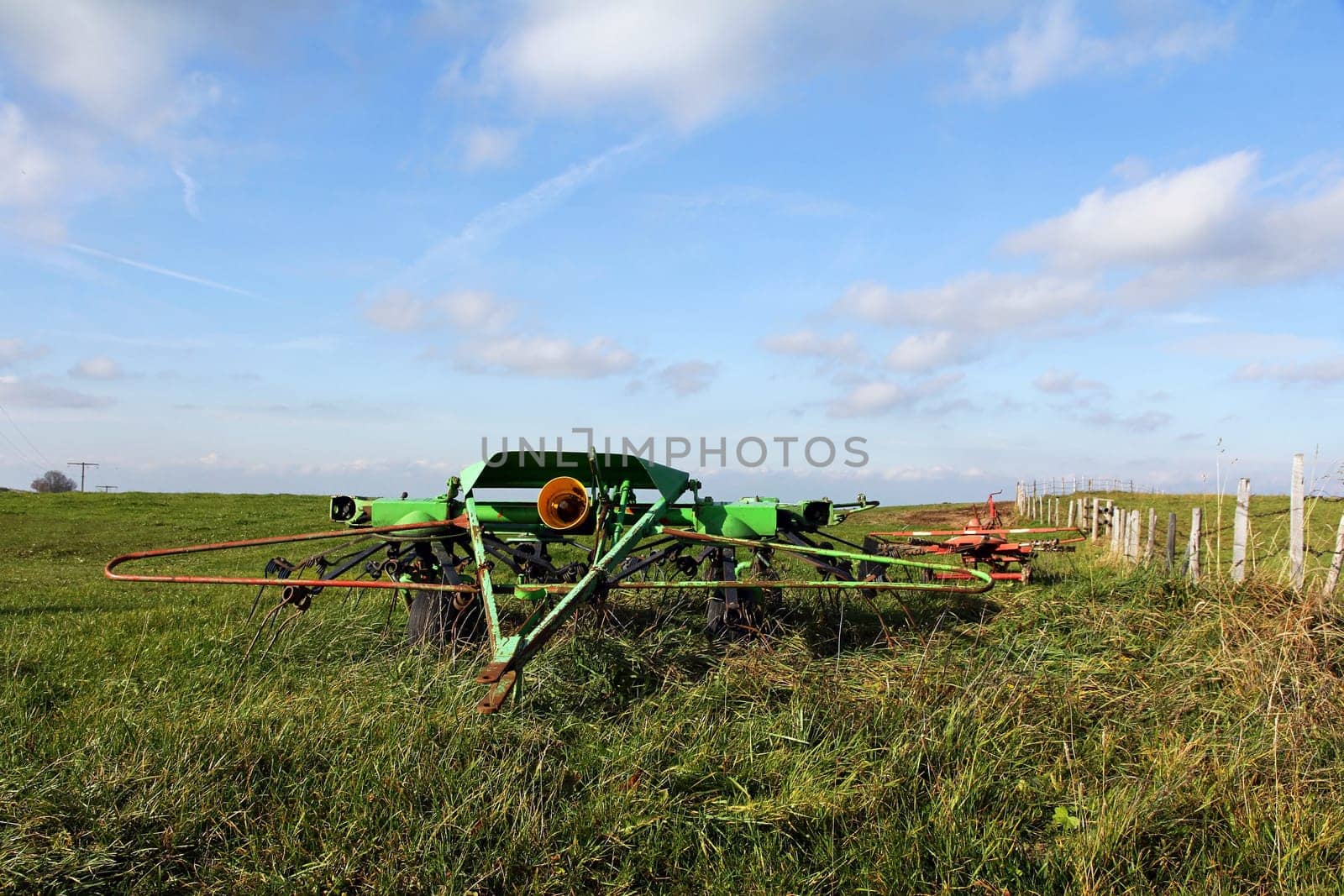 Agricultural equipment - A hay turner or gyro turner