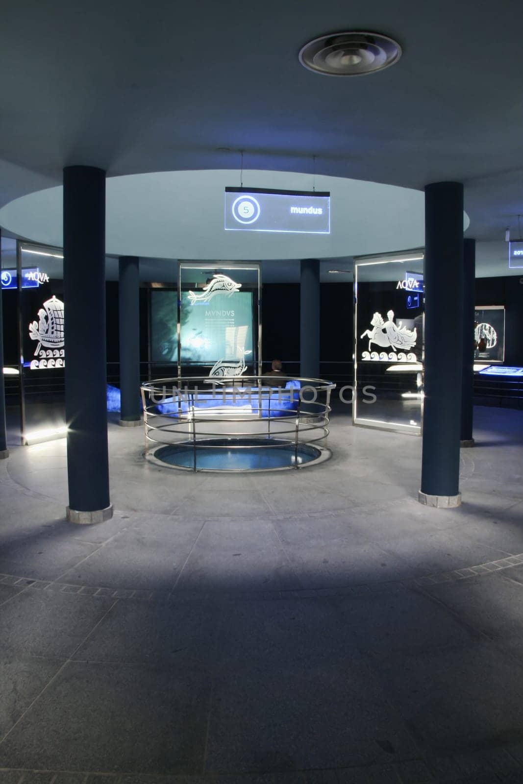 Main hall of the Water interpretation centre