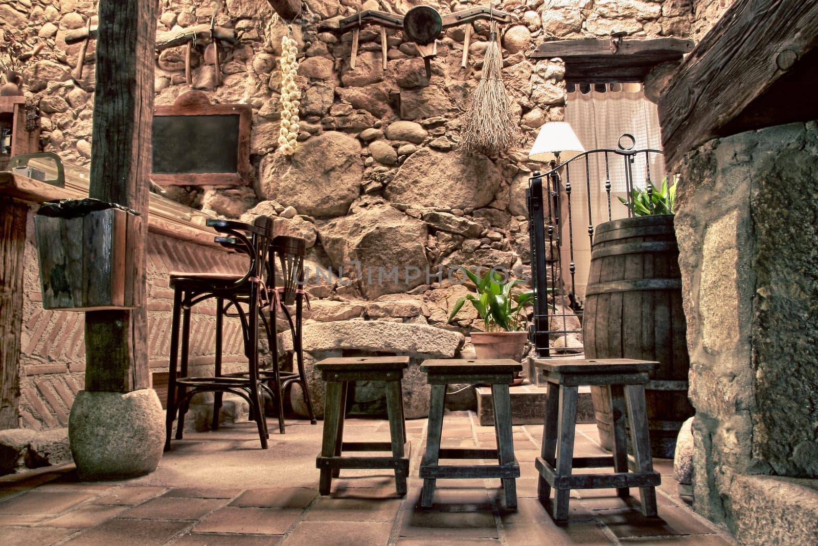 A country house in Madrigal de la Vera. Estremadura, Spain