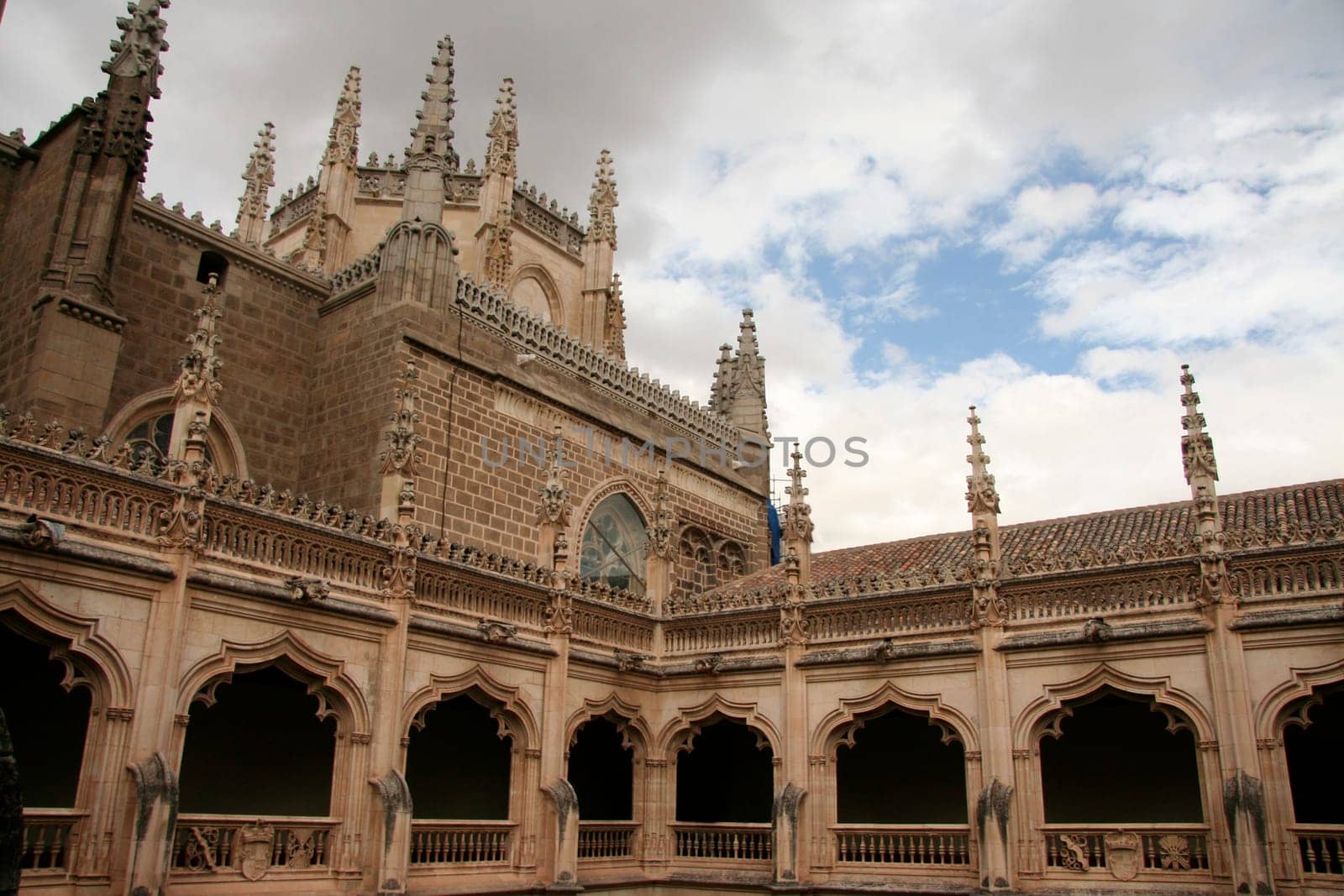 Gothic atrium of Monastery of Saint John of the Kings, Toledo, Spain