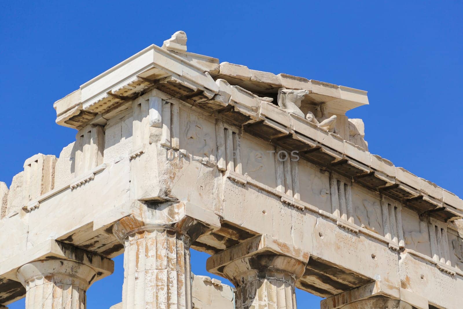 The Parthenon at the Acropolis in Athens, Greece