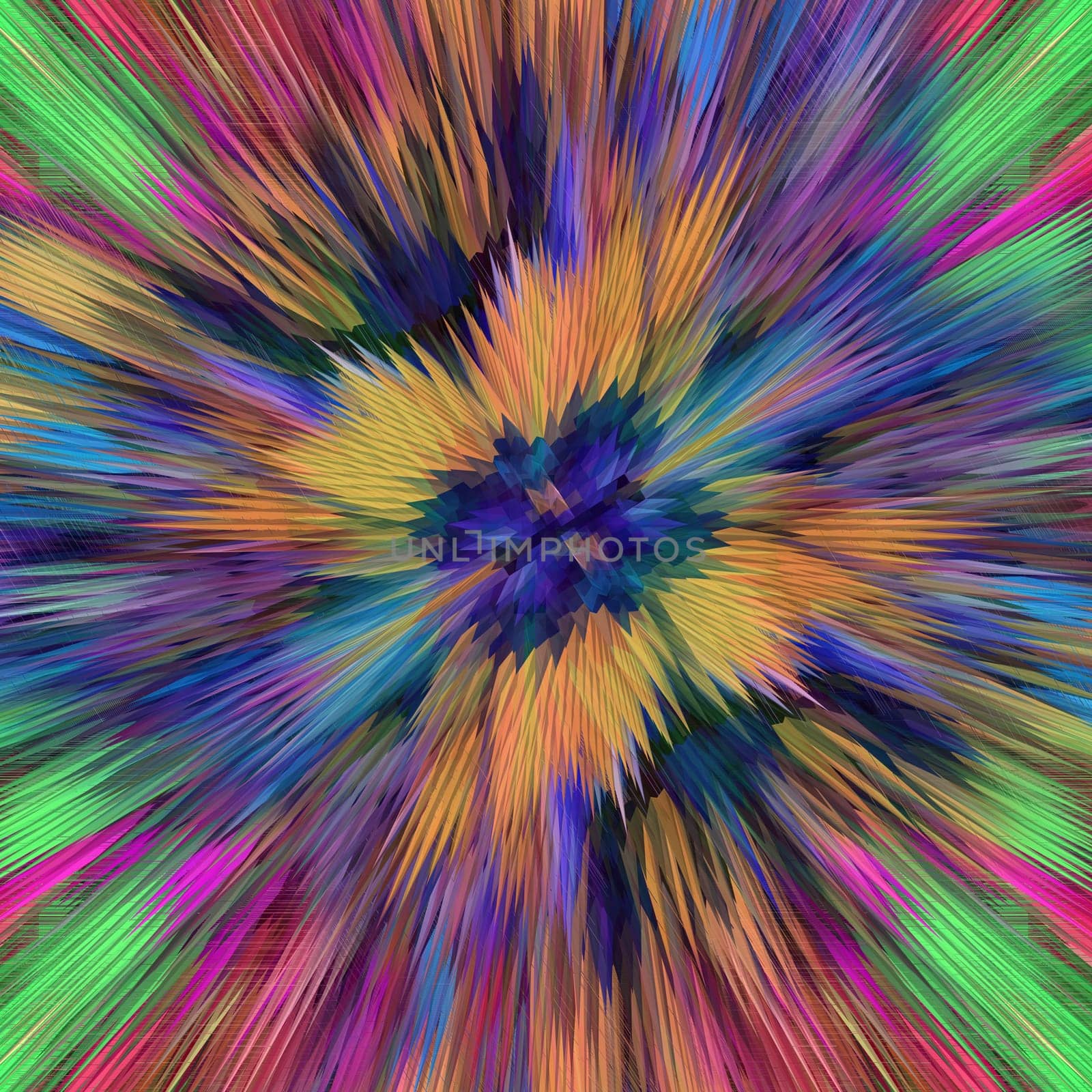 very bright and motley abstraction like explosion