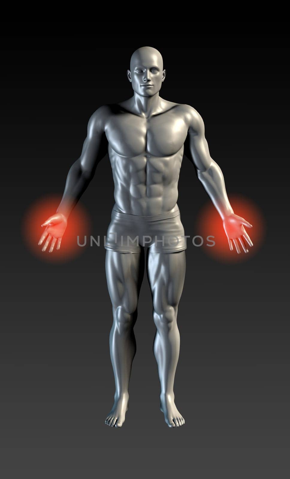 Hand Injury with Red Glow on Area Series