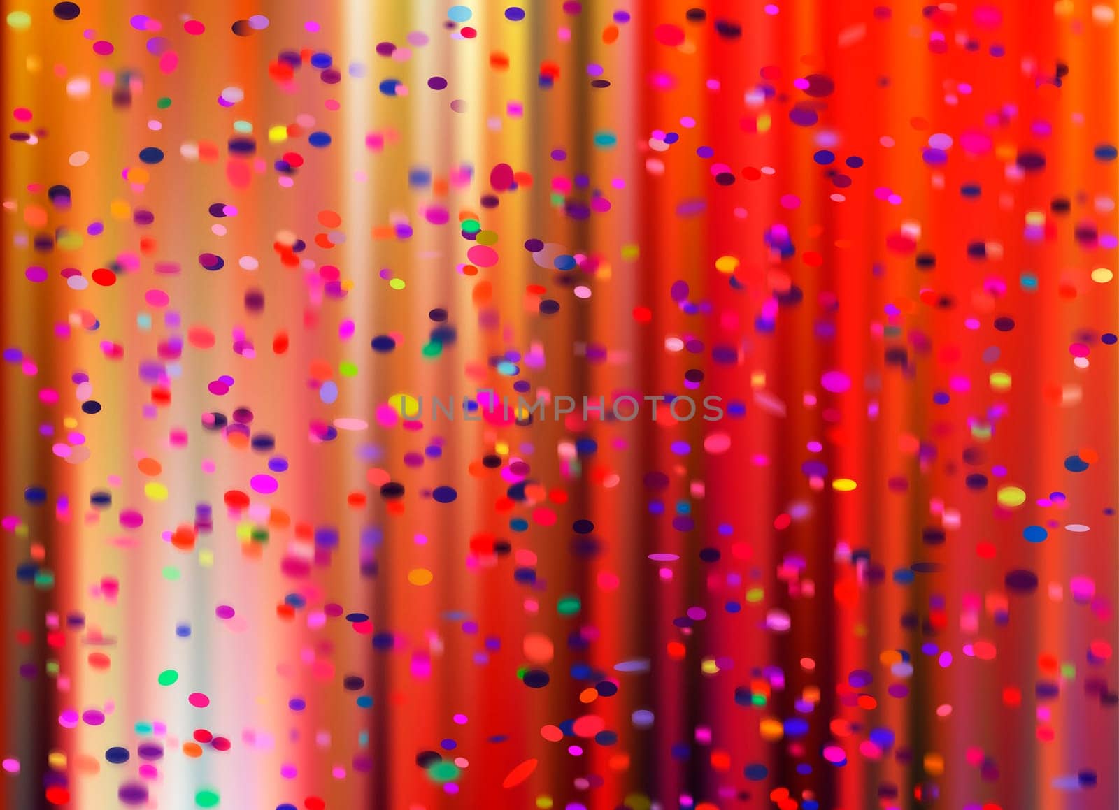 curtain confetti colorful