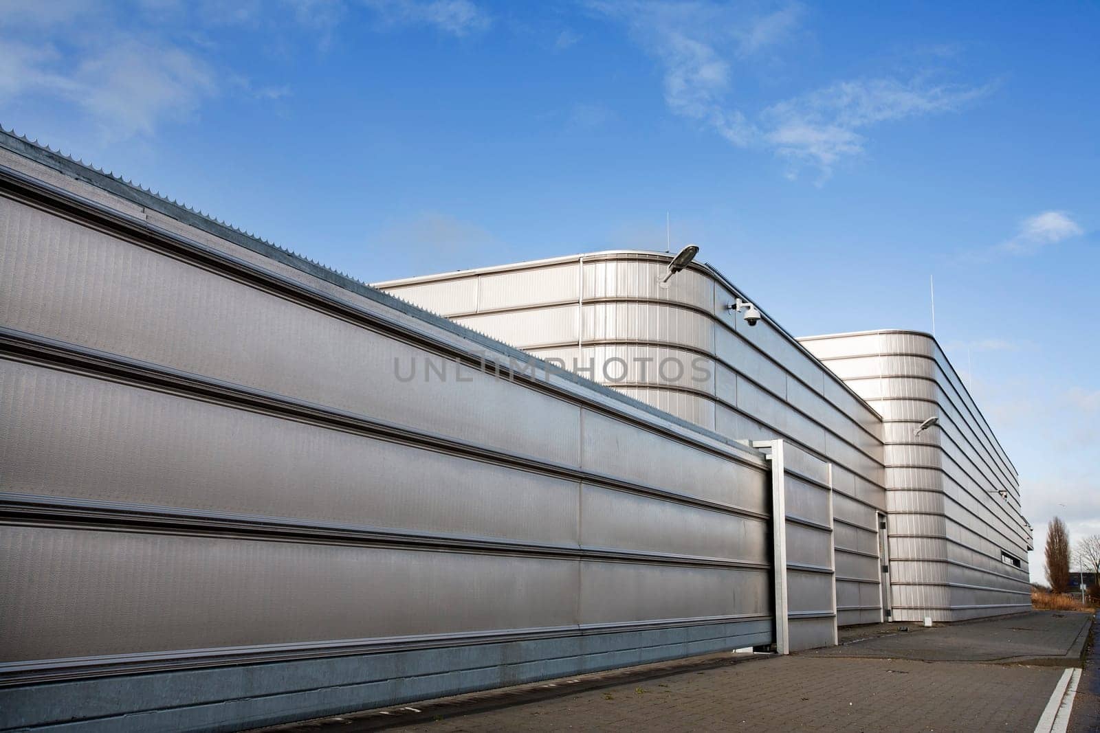Well secured metal industrial building
