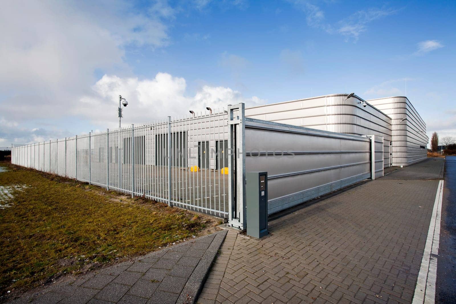 Well secured metal industrial building